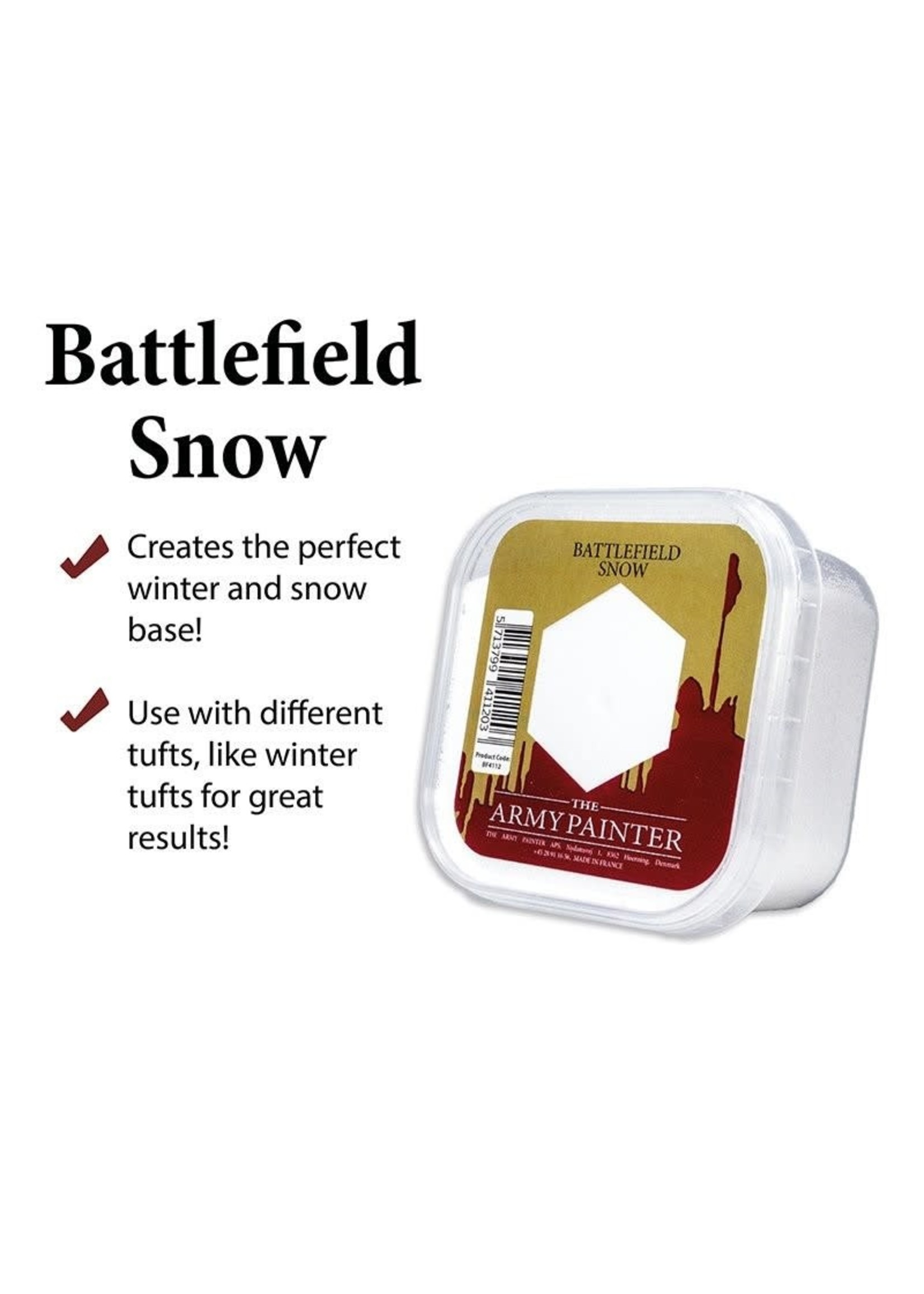 ARMY PAINTER BATTLEFIELDS SNOW FLOCK (150ML)