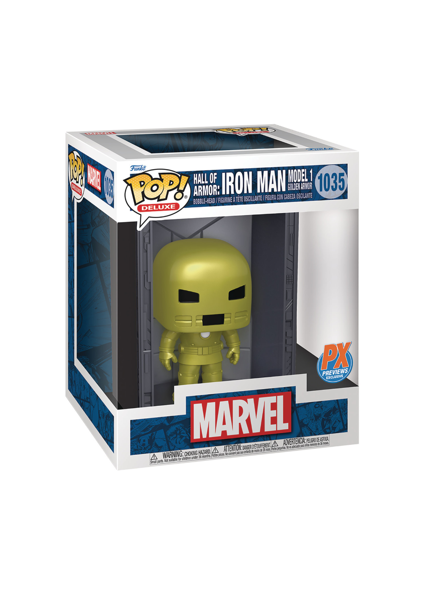 POP DELUXE MARVEL HALL OF ARMOR IRON MAN MDL1 PX VIN FIG