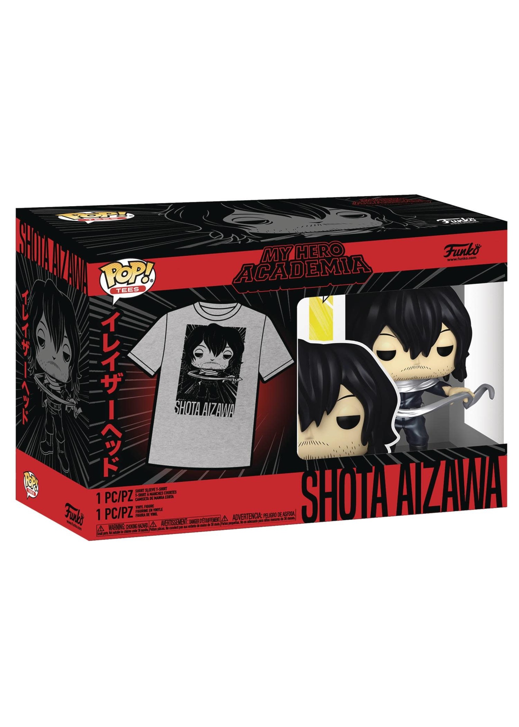 POP & TEE MY HERO ACADEMIA SHOTA AIZAWA VIN FIG T/S M