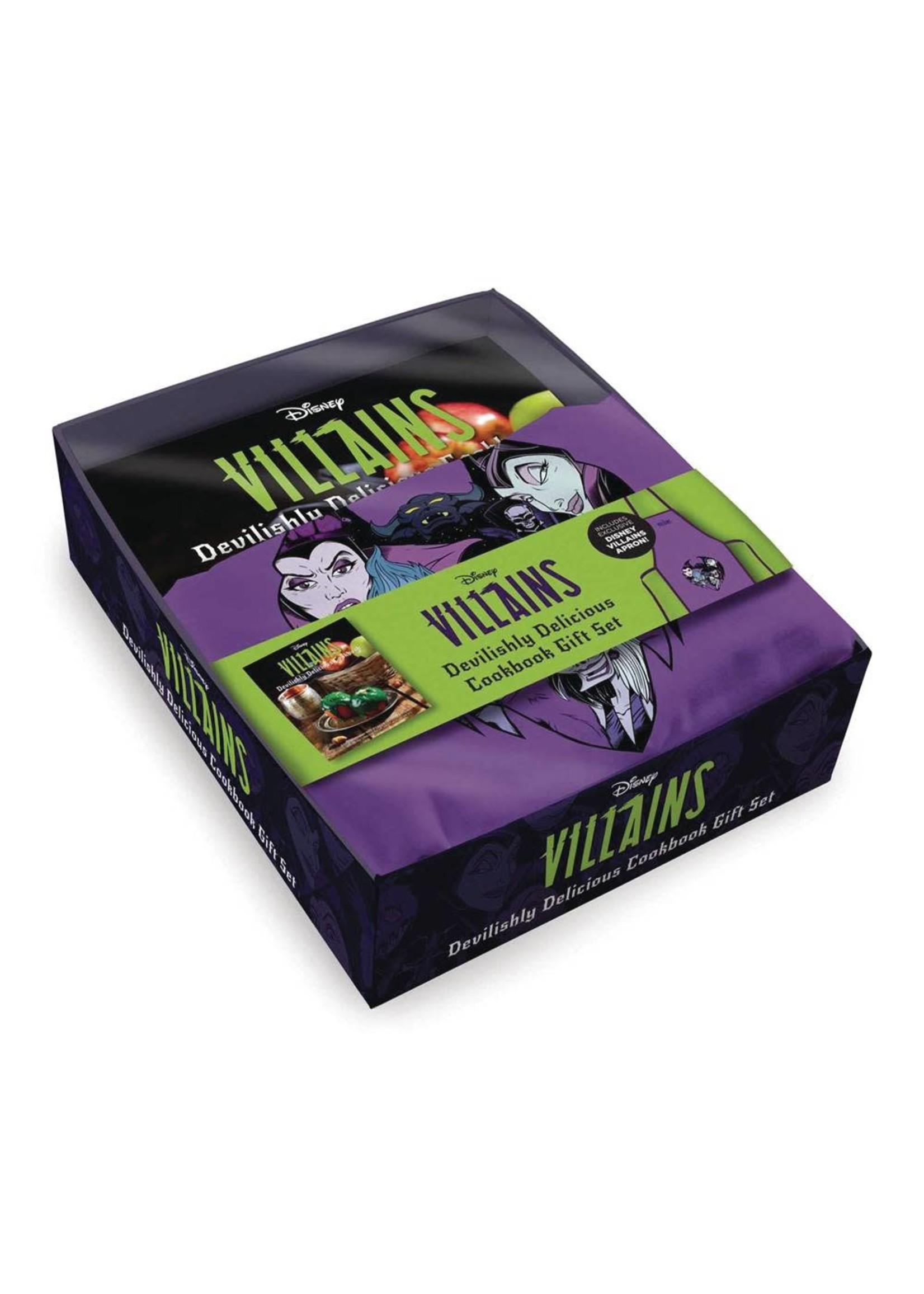 INSIGHT EDITIONS DISNEY VILLAINS DEVILISHLY DELICIOUS COOKBOOK GIFT SET