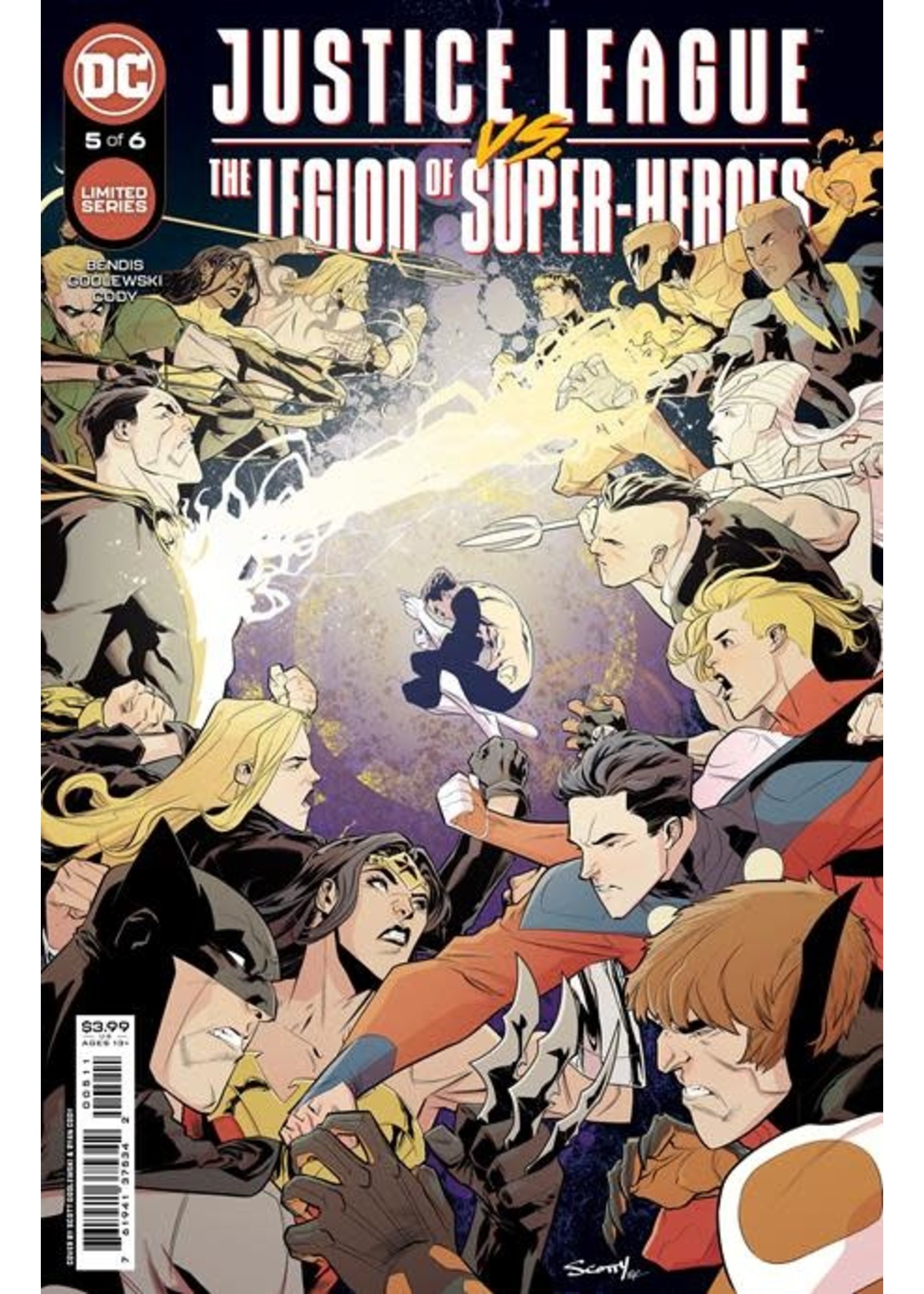 DC COMICS JUSTICE LEAGUE VS LEGION OF SUPER- HEROES #5 CVR A