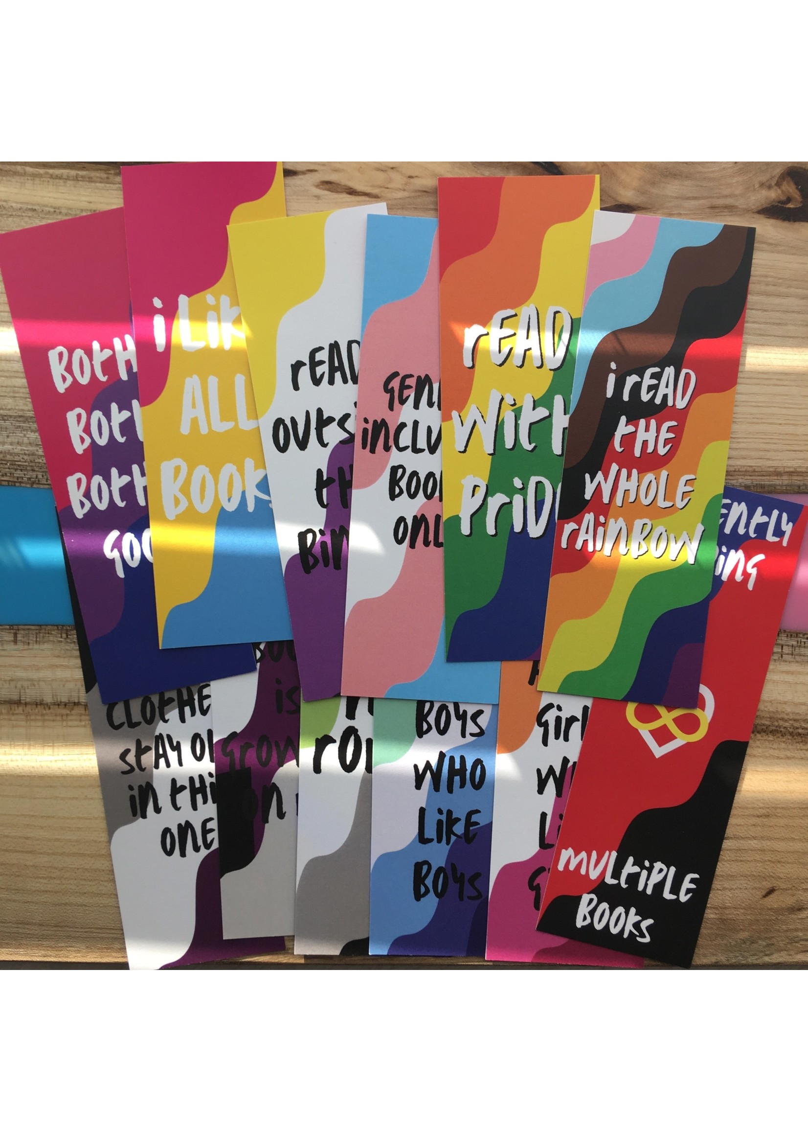 QUEER QUALITY SWAG QQS PRIDE BOOKMARKS (no tassels)