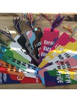 QUEER QUALITY SWAG QQS PRIDE BOOKMARKS (w/ tassles)