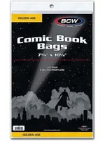 . BCW COMIC BOOK BAGS GOLDEN
