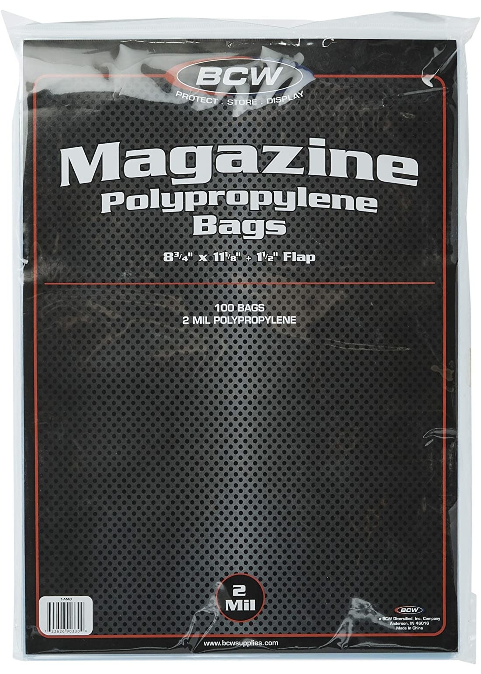 . BCW COMIC BOOK BAGS MAGAZINE