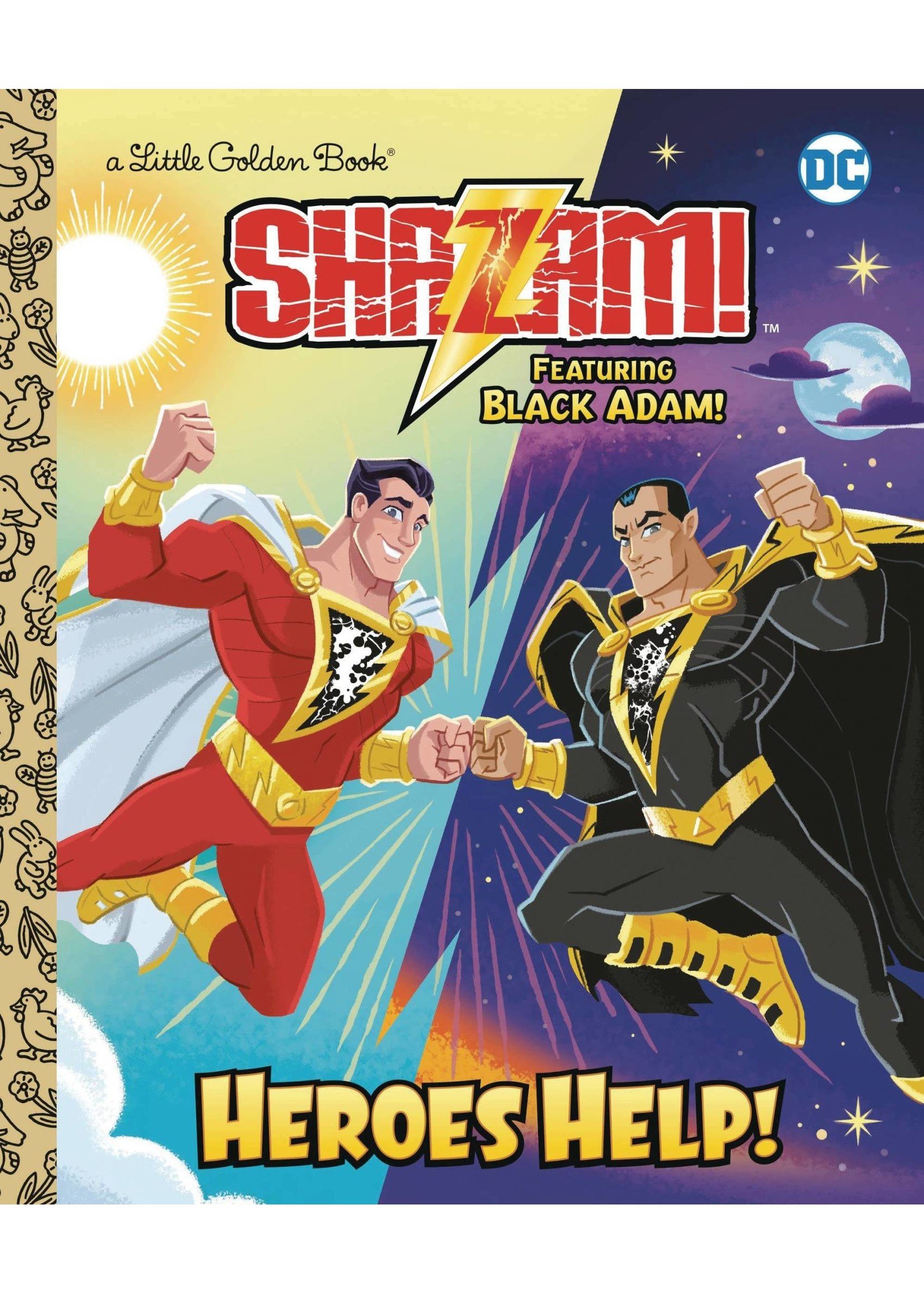 GOLDEN BOOKS DC SHAZAM HEROES HELP LITTLE GOLDEN BOOK