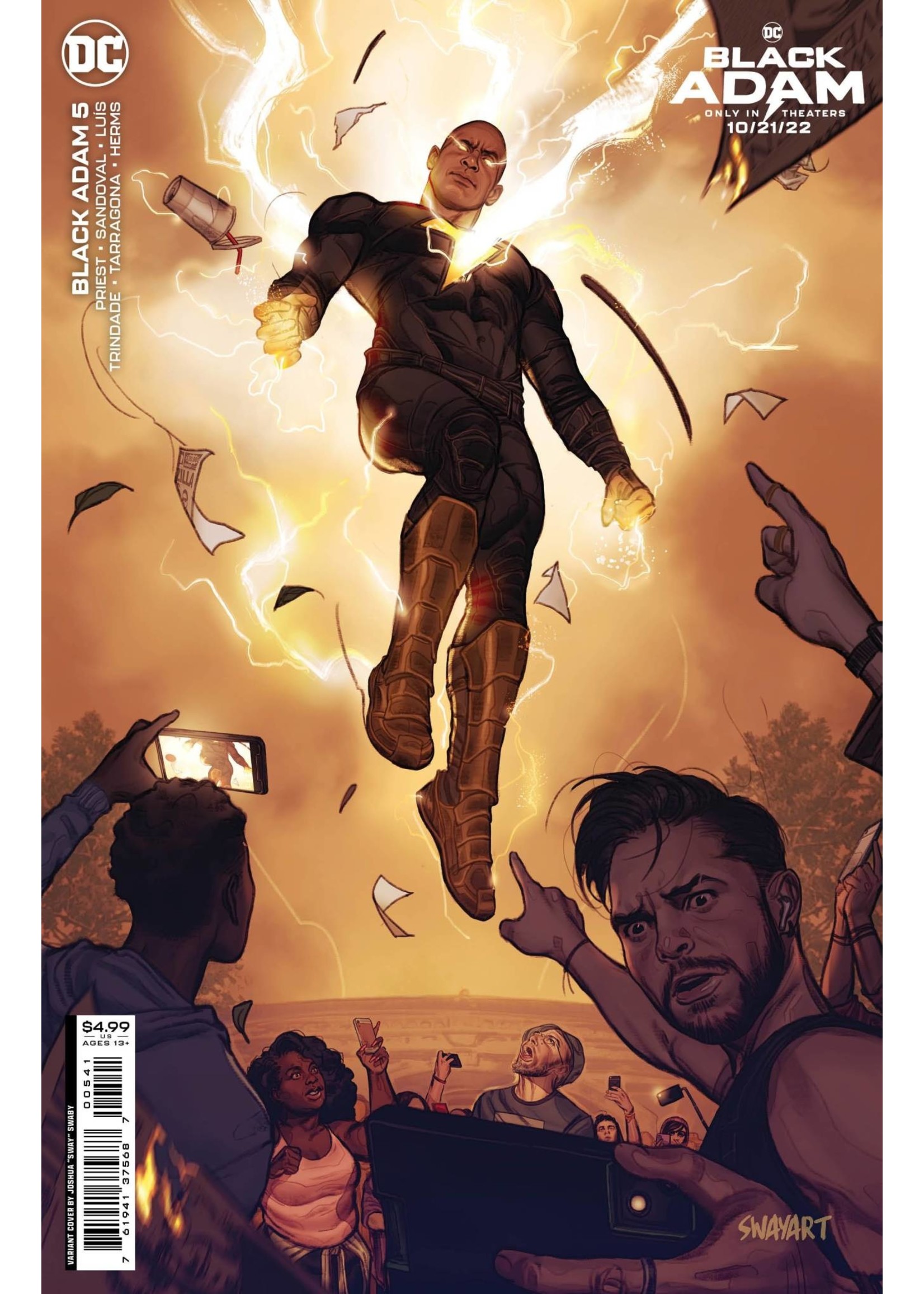 . BLACK ADAM #5 CVR D SWAY SWABY BLACK ADAM MOVIE
