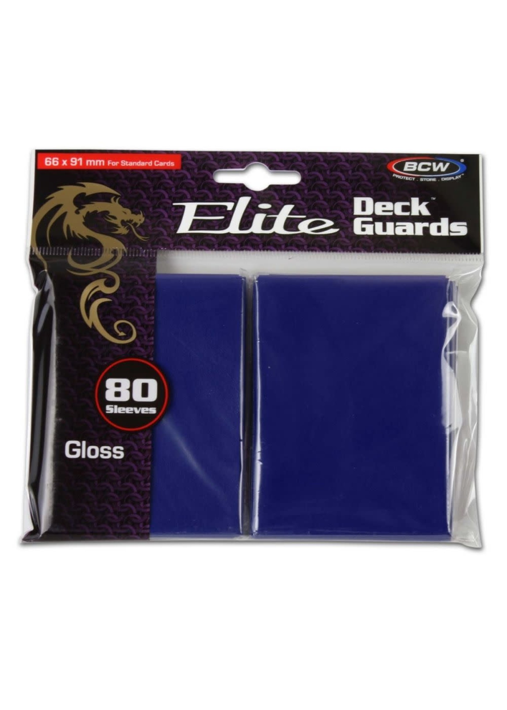 . BCW 80 CARD ELITE DECK GUARD BLUE