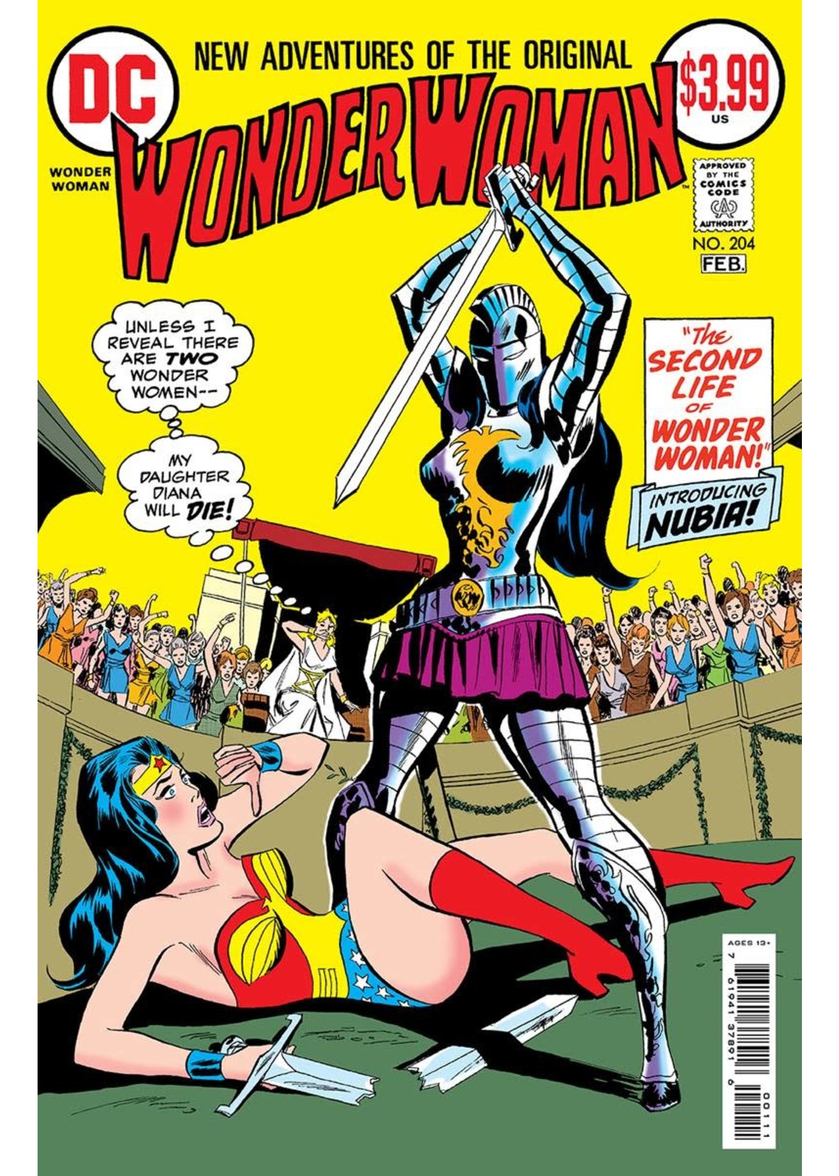 DC COMICS WONDER WOMAN #204 FACSIMILE EDITION