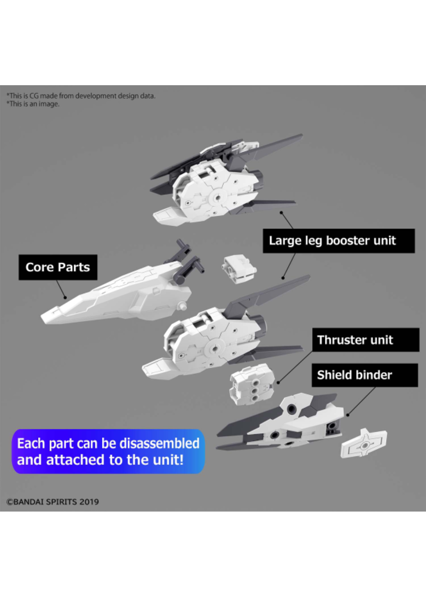 ABRAMS 30MM 1/144 OPTION PARTS SET 9 (LARGE BOOSTER UNIT)