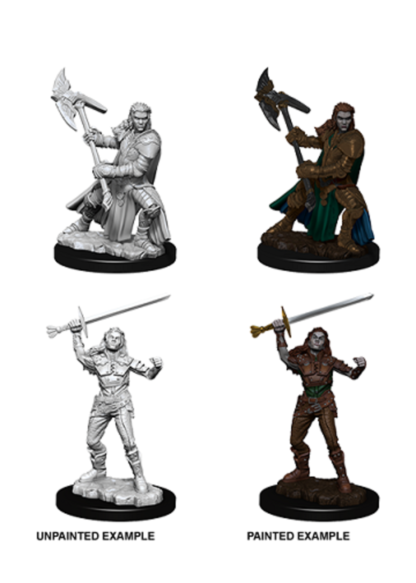 . DND UNPAINTED MINIS WV7 FEMALE HALF-ORC FIGHTER