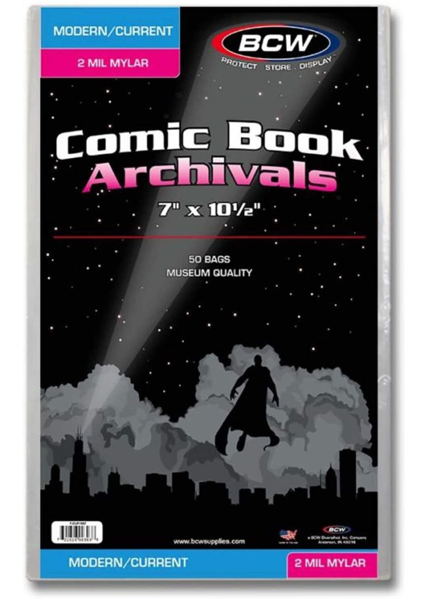 . BCW COMIC BOOK ARCHIVALS CURRENT 2MIL single