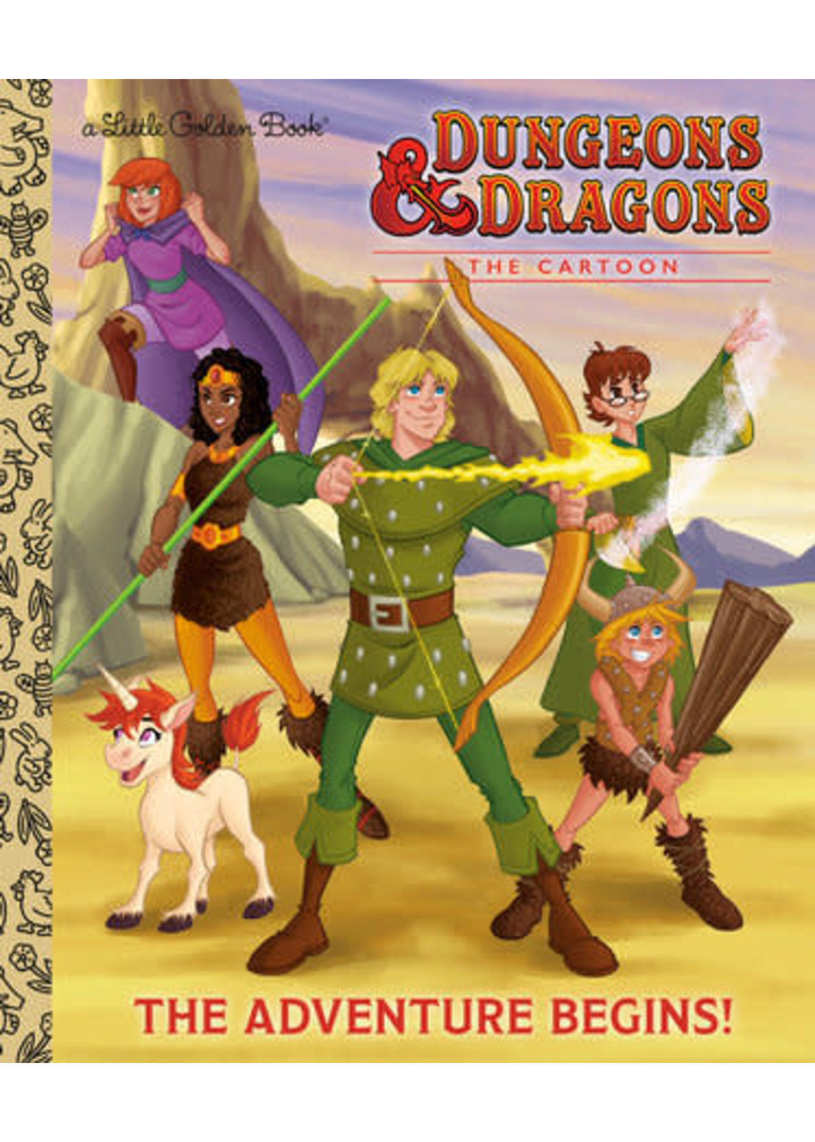 DUNGEONS & DRAGONS THE ADVENTURE BEGINS! LITTLE GOLDEN BOOK