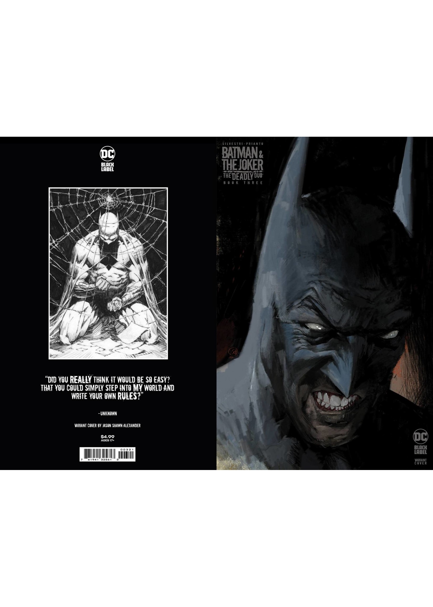 DC COMICS BATMAN/JOKER THE DEADLY DUO #3 BATMAN ALEXANDER