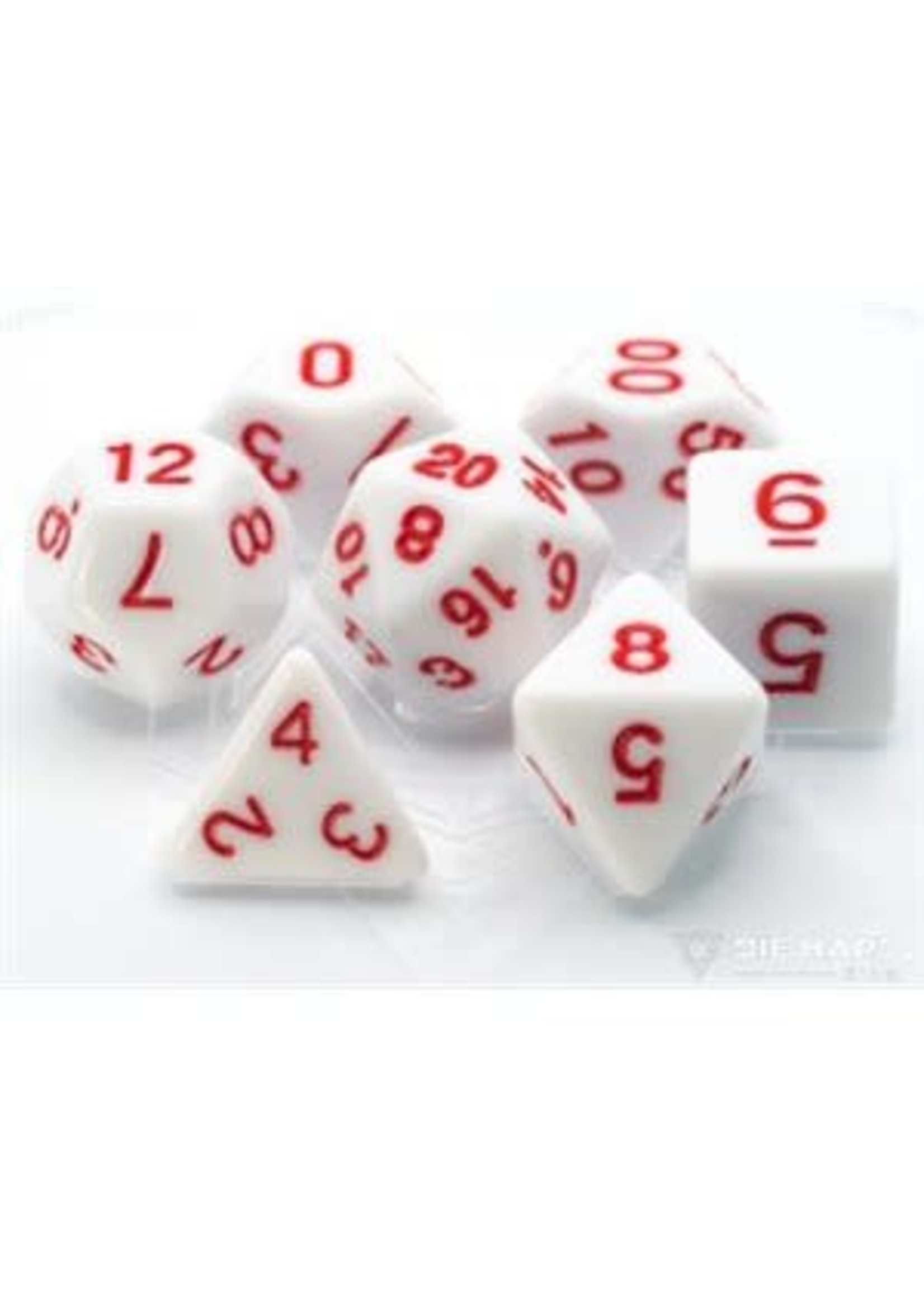 ABRAMS DIE HARD 7 PC RPG SET WHITE WITH PASTEL RED