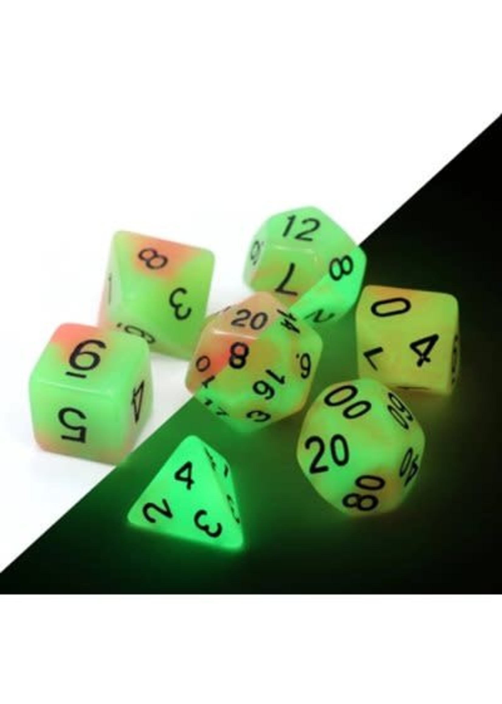 ABRAMS DIE HARD 7 PC RPG SET GLOW-IN-THE-DARK POISON