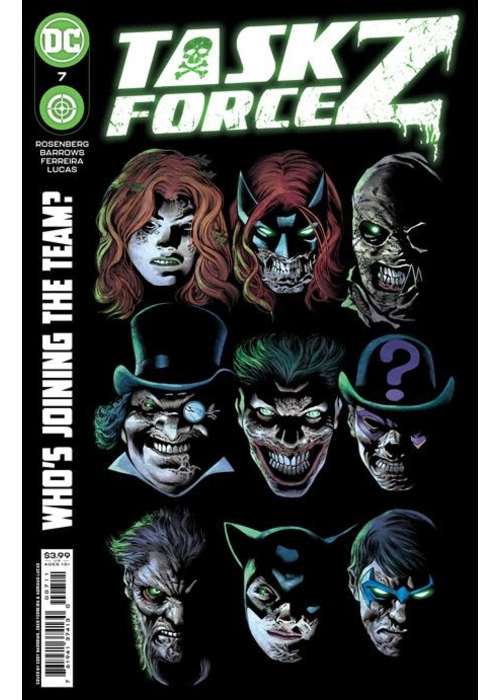 DC COMICS TASK FORCE Z bundle issues 7-12 cover As