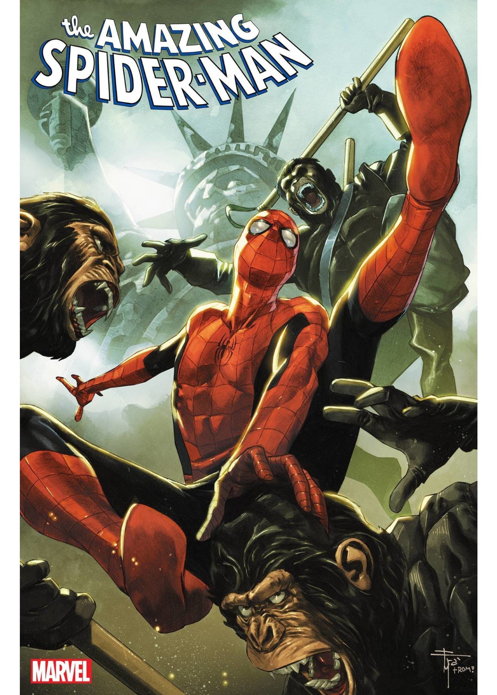 MARVEL COMICS AMAZING SPIDER-MAN (2022) #19 MOBILI PLANET OF THE APES