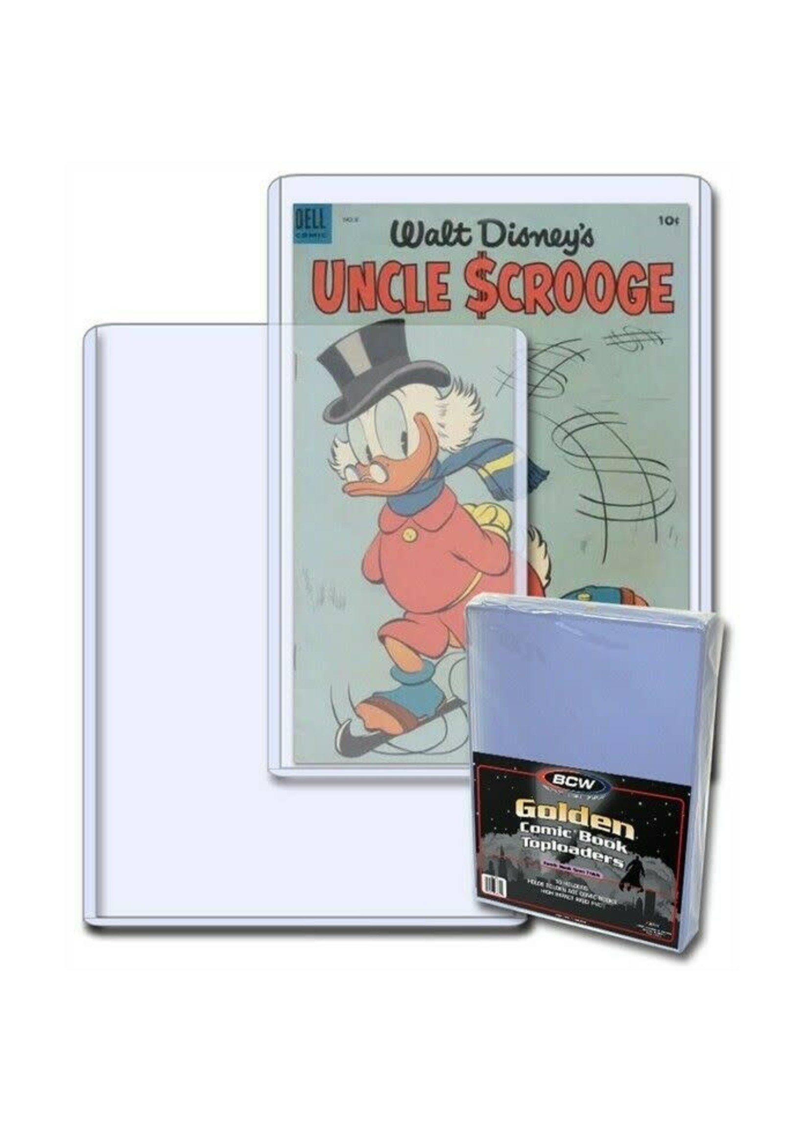 . BCW COMIC TOPLOADERS GOLDEN (PACK OF 10)