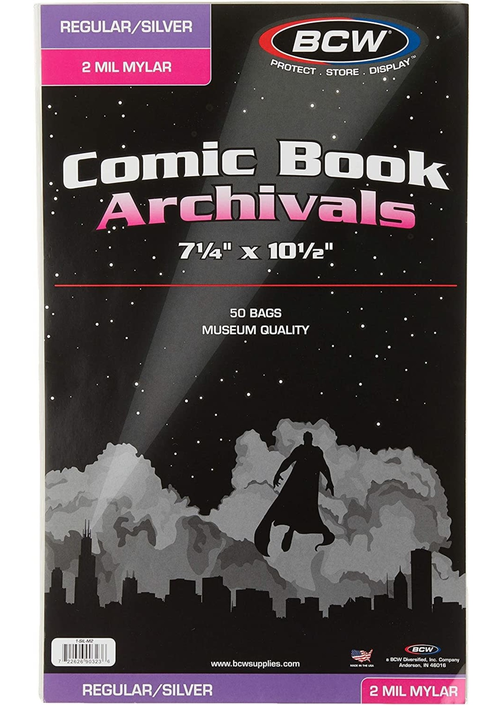 . BCW COMIC BOOK ARCHIVALS SILVER 2MIL single