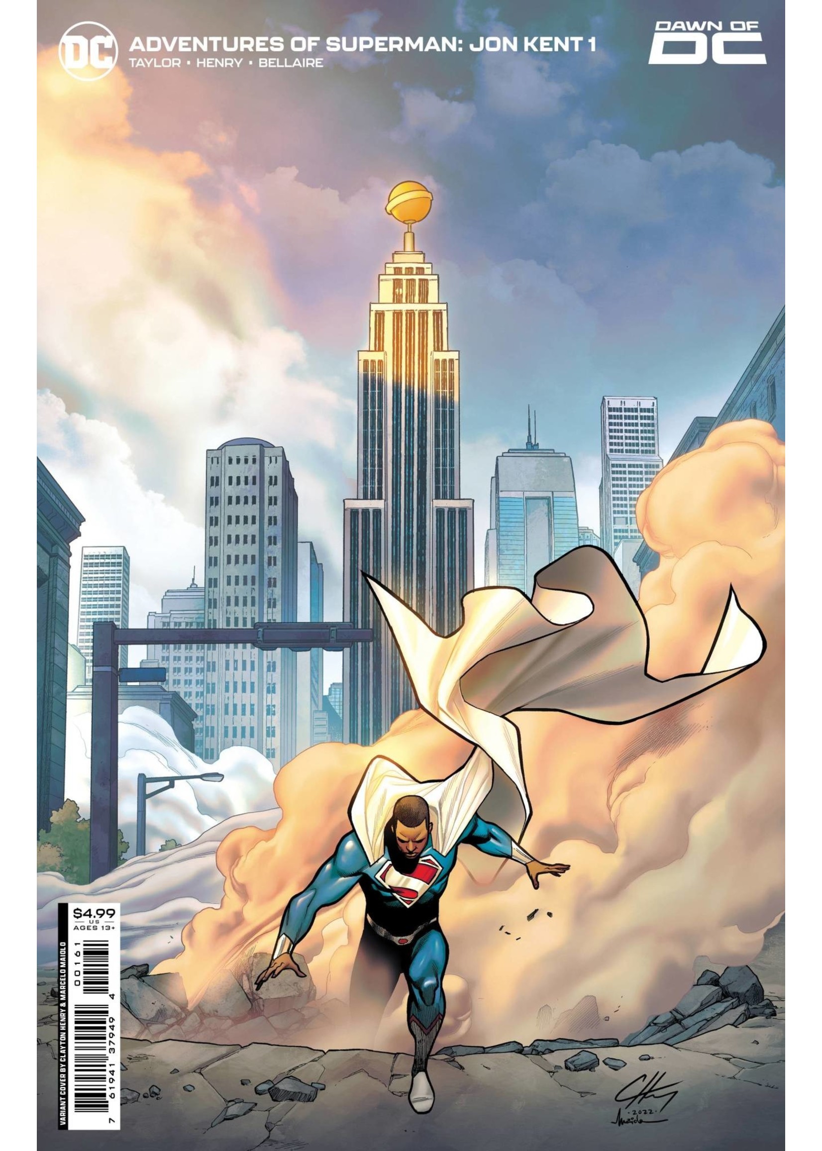 . ADVENTURES OF SUPERMAN JON KENT #1 HENRY CARD