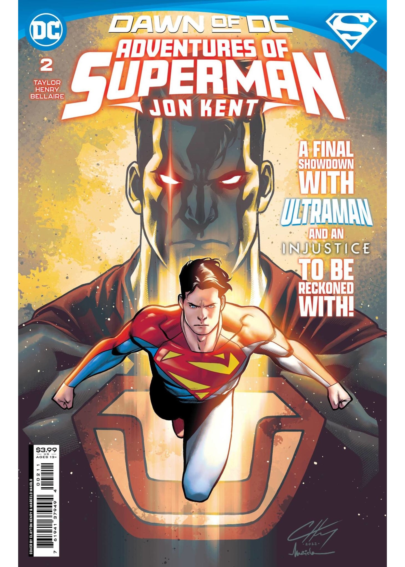 DC COMICS ADVENTURES OF SUPERMAN JON KENT #2