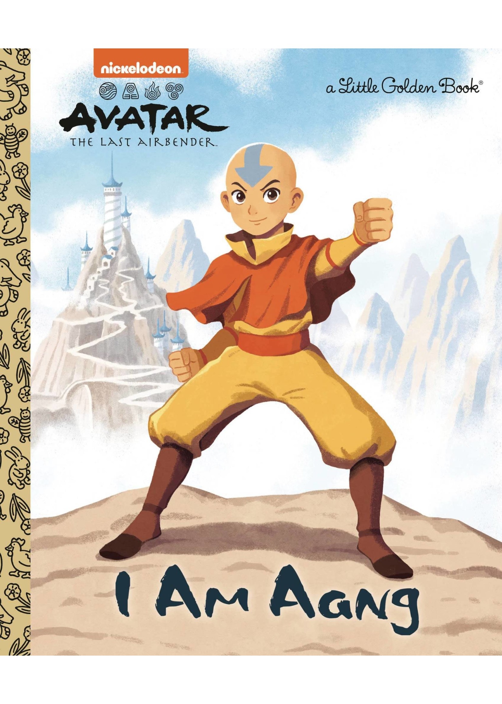 GOLDEN BOOKS AVATAR LAST AIRBENDER I AM AANG LITTLE GOLDEN BOOK