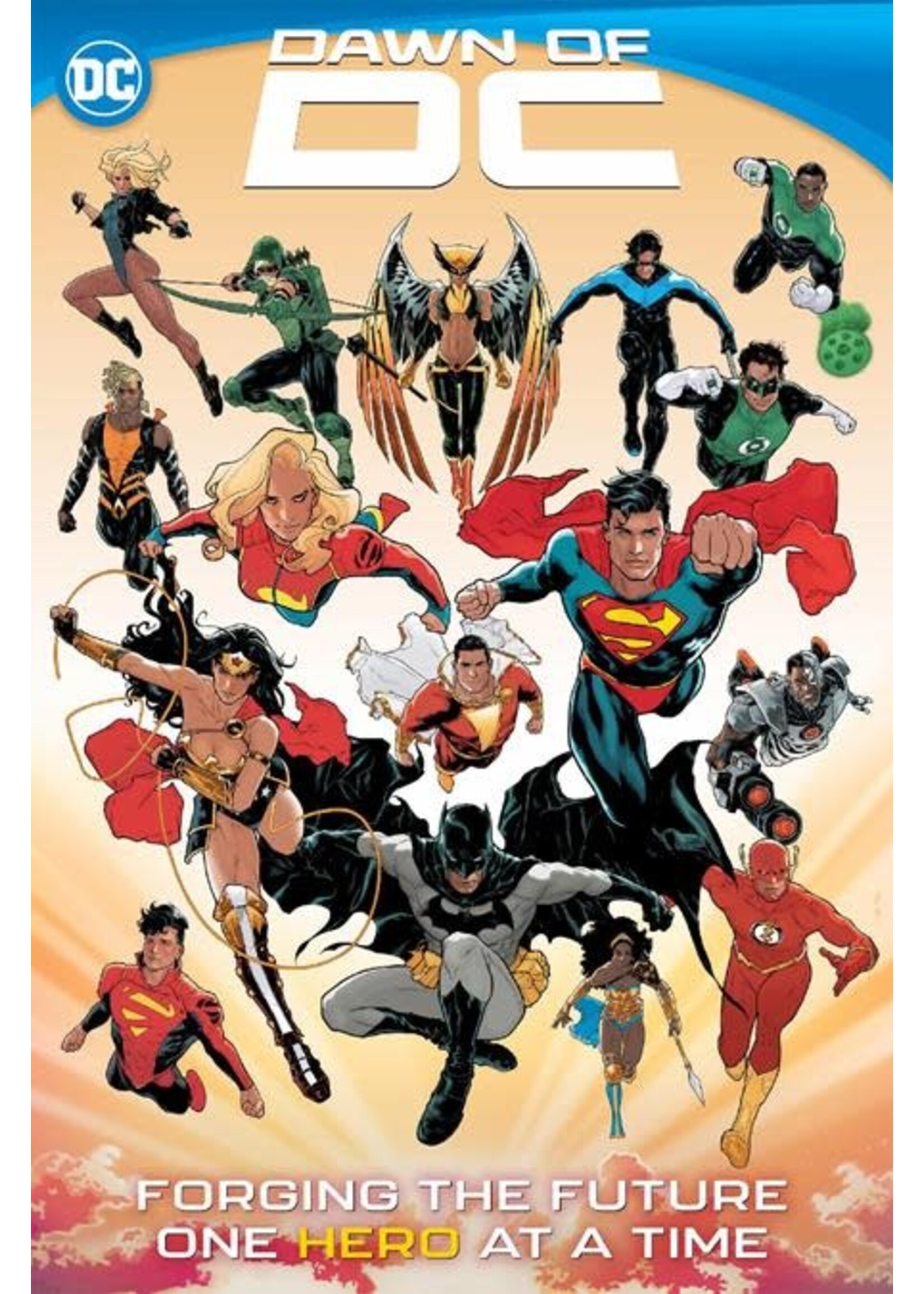 DC COMICS DAWN OF DC LED ACETATE POSTER by JEFF SPOKES