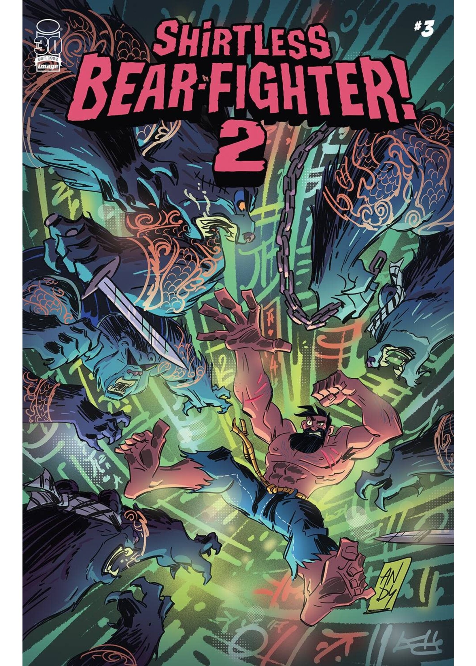. SHIRTLESS BEAR-FIGHTER 2 complete 7 issue series