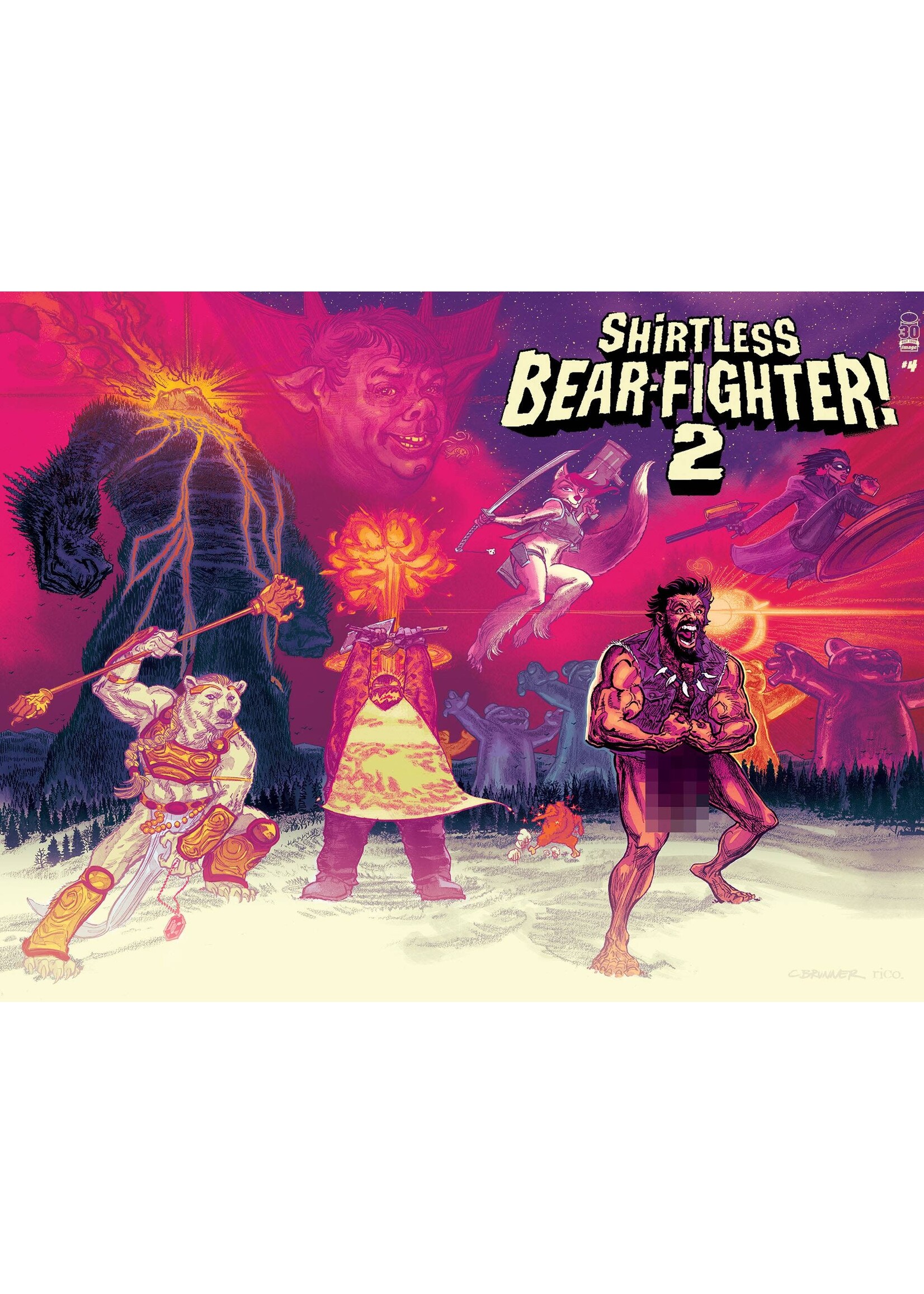 IMAGE COMICS SHIRTLESS BEAR-FIGHTER 2 complete 7 issue series