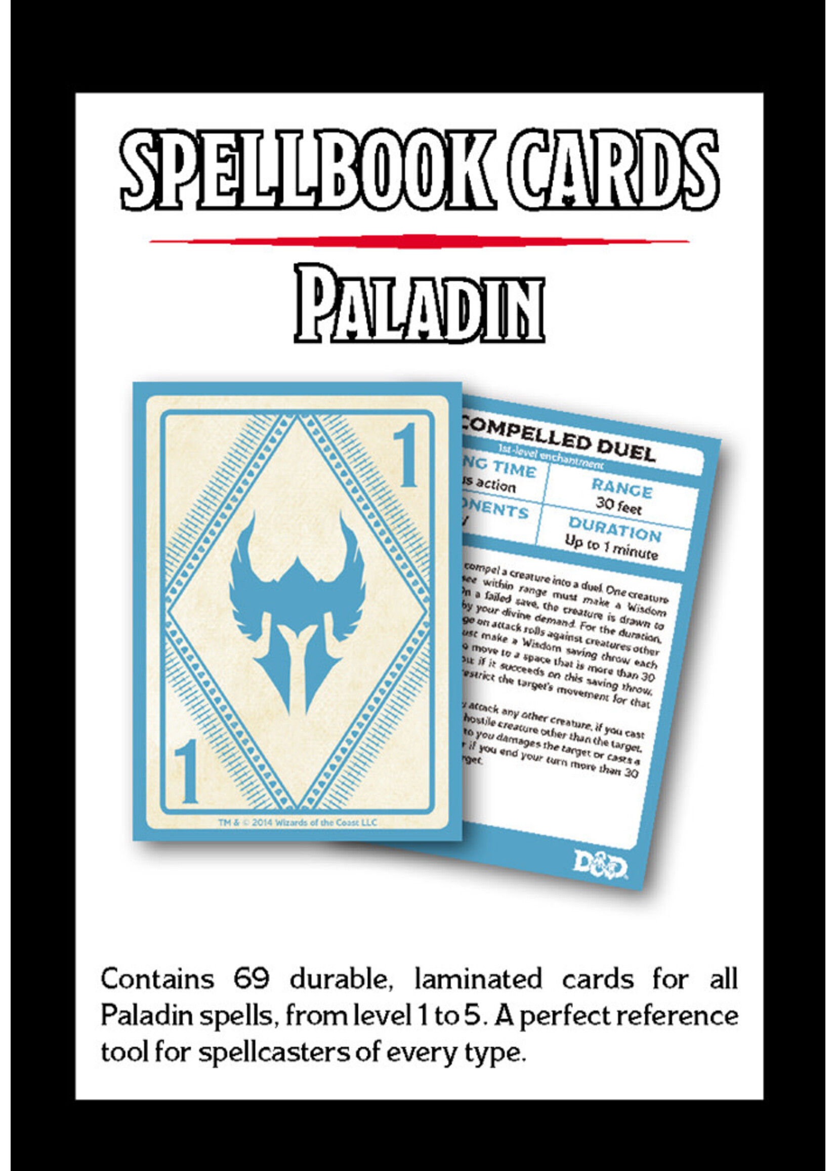 GALE FORCE NINE D&D SPELLBOOK CARDS PALADIN 2ND EDITION