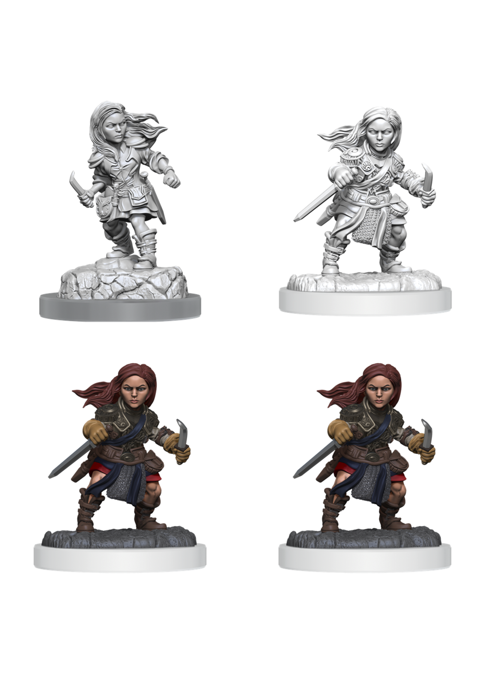 ABRAMS DND UNPAINTED MINIS WV20 HALFLING ROGUE FEMALE
