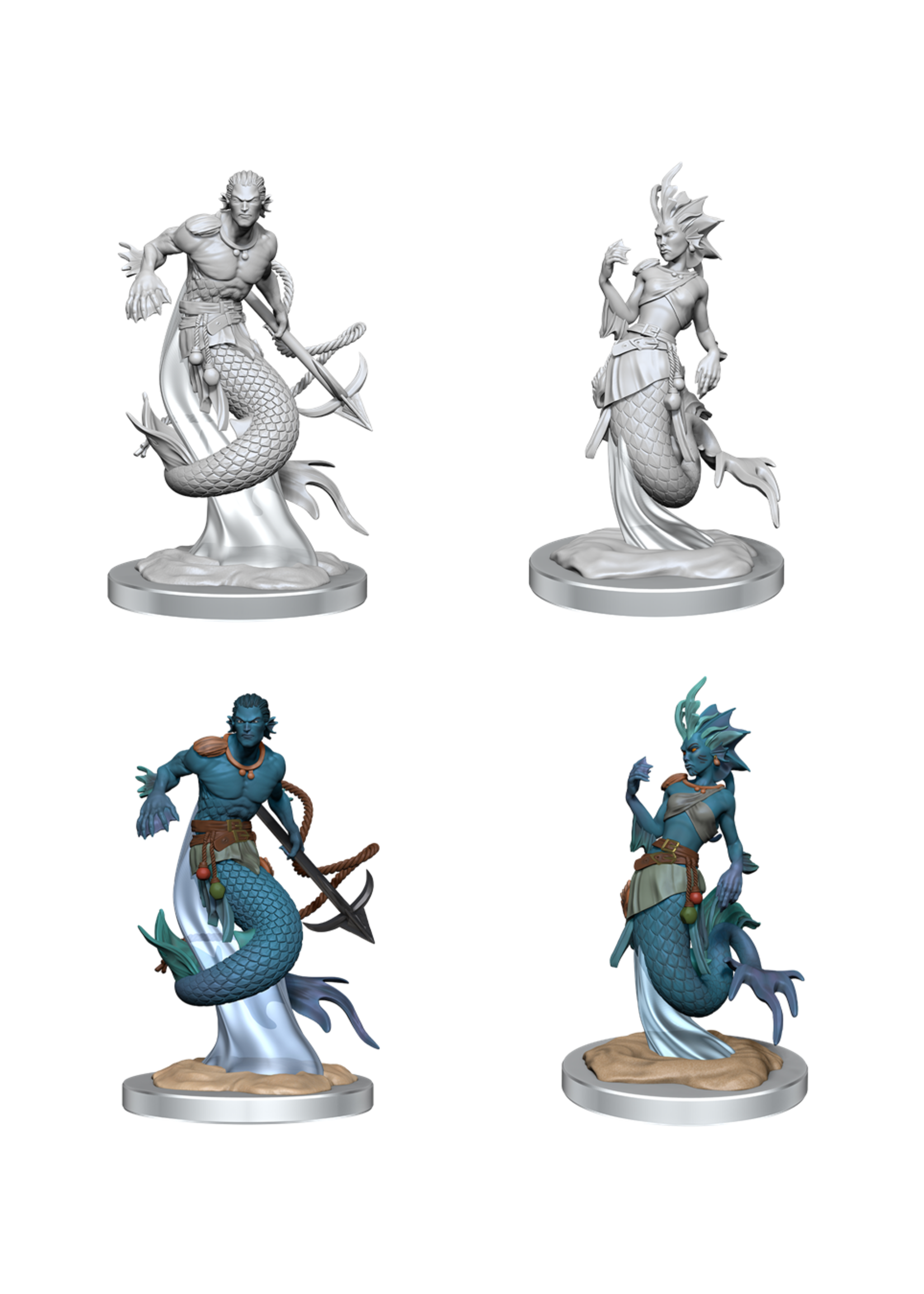 ABRAMS DND UNPAINTED MINIS WV20 MERFOLK