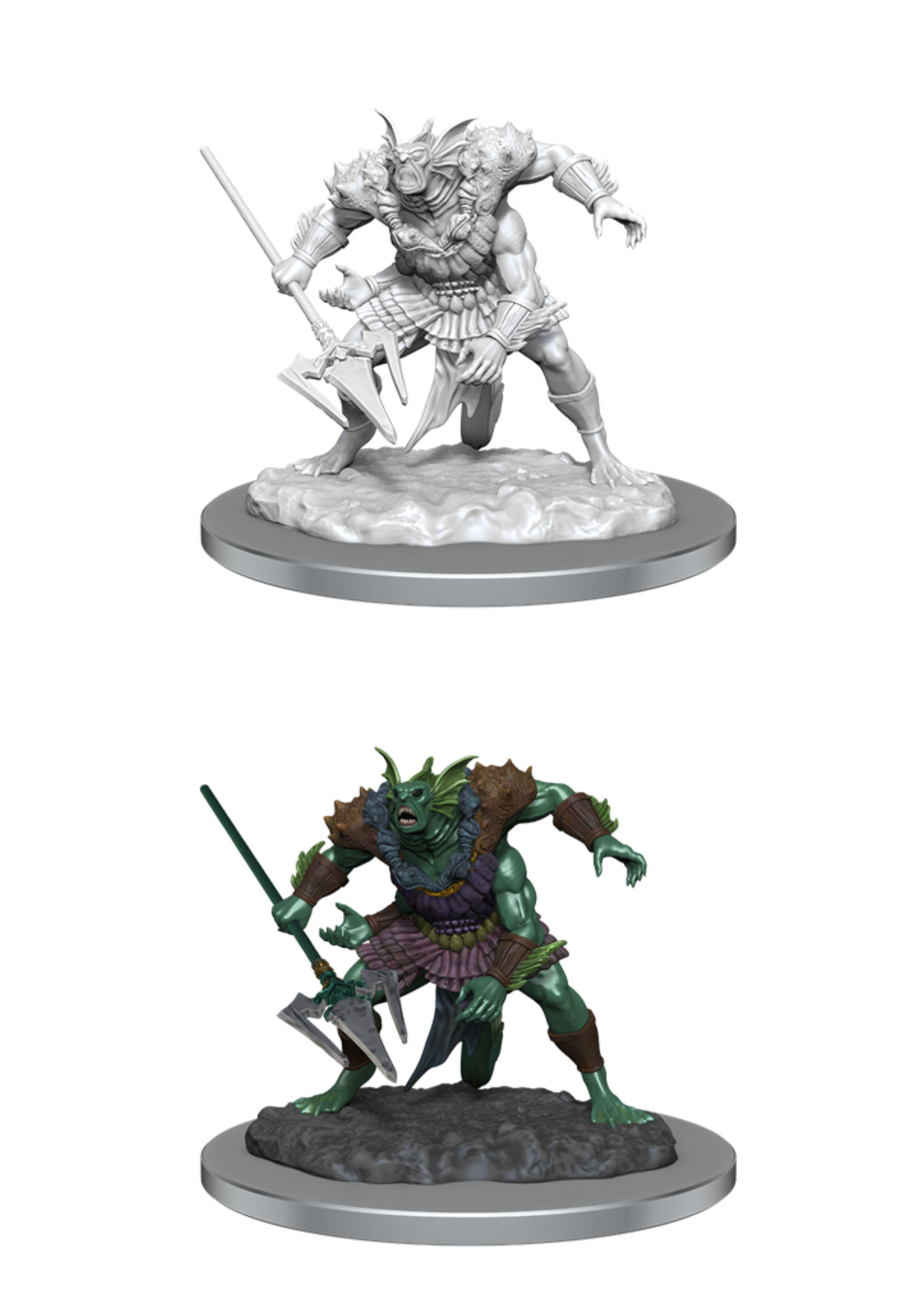 . DND UNPAINTED MINIS WV20 SAHUAGIN BARON