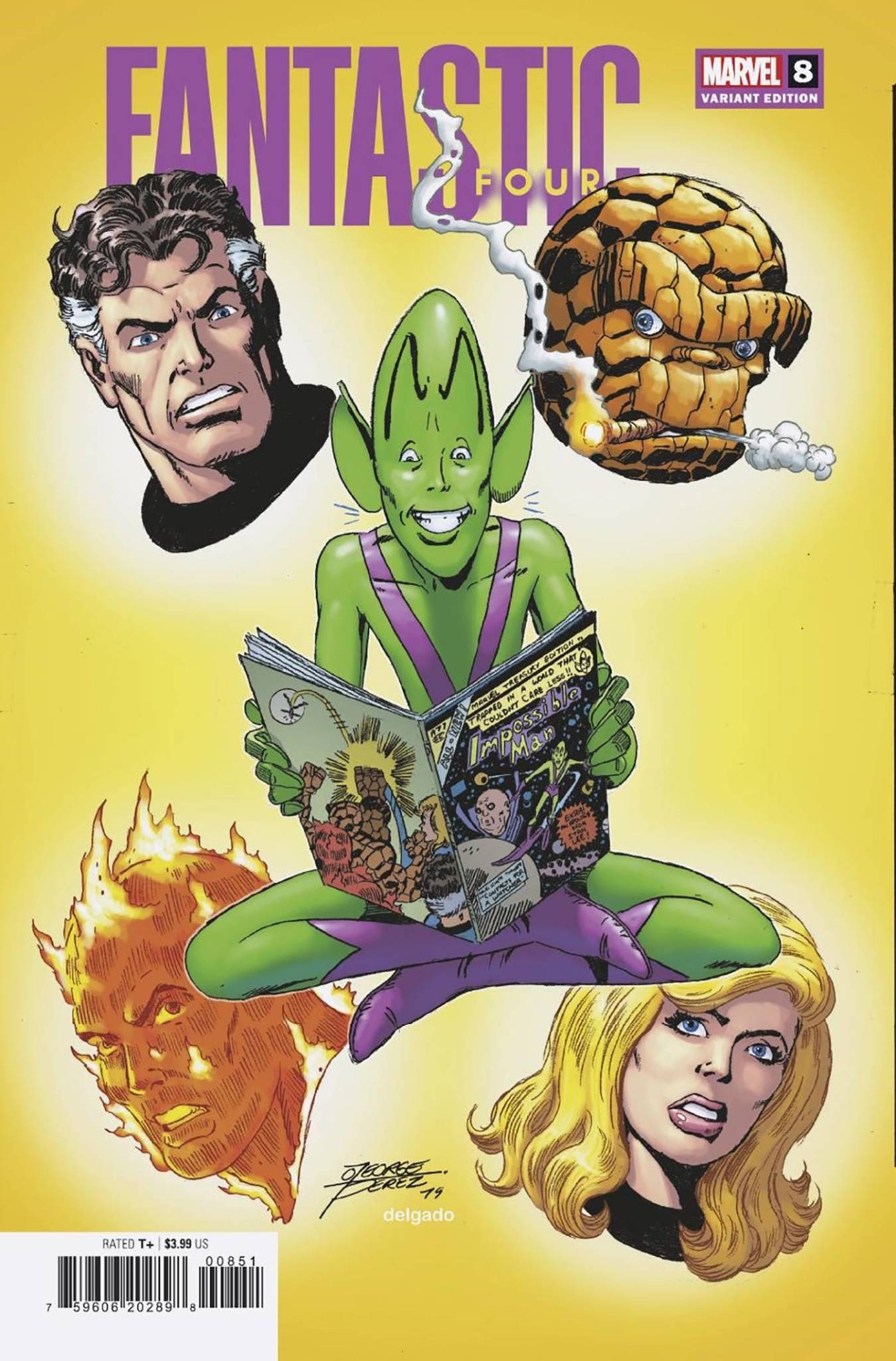 MARVEL COMICS FANTASTIC FOUR (2022) 8 PEREZ VARIANT Rolling Tales