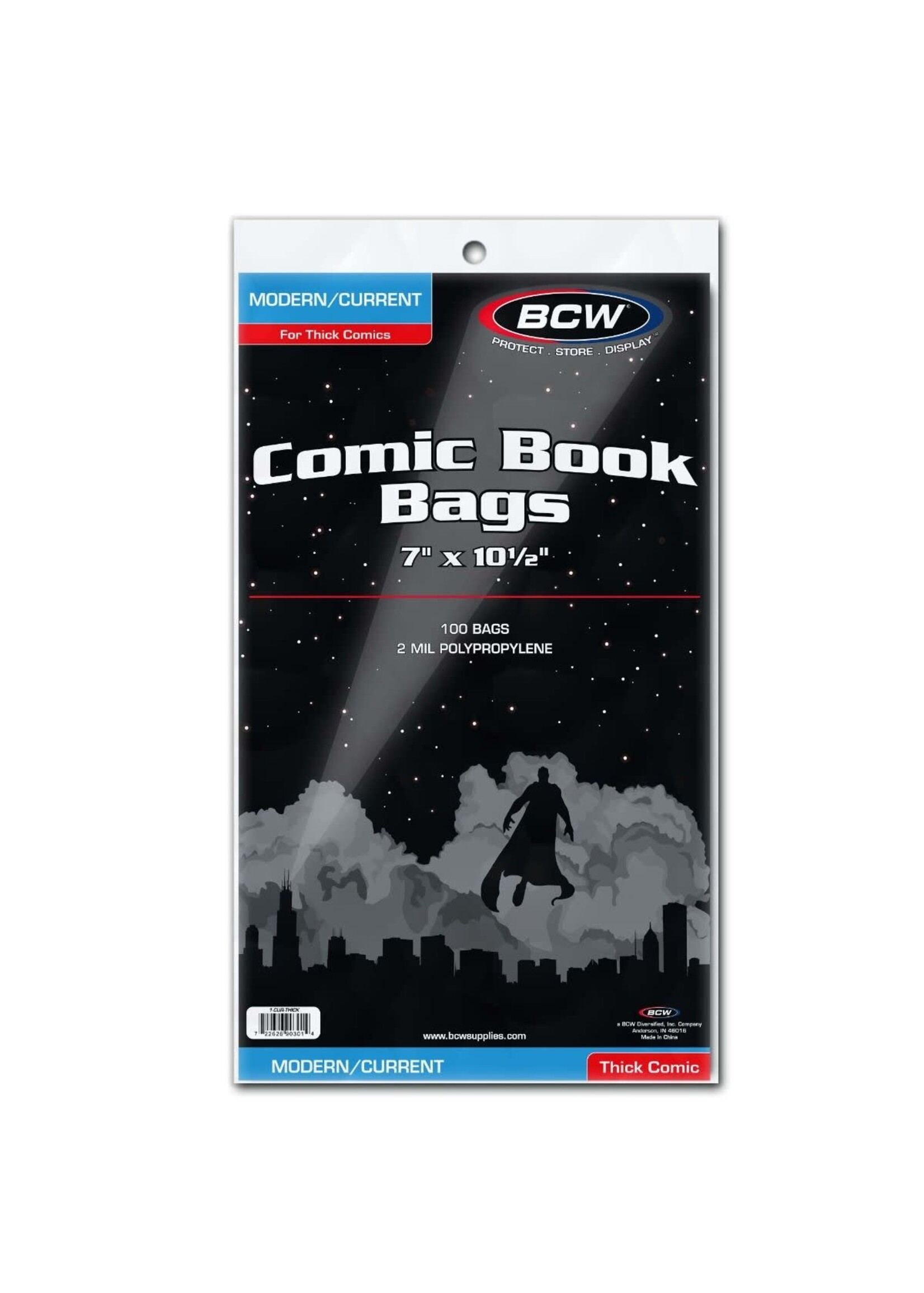 BCW BCW COMIC BOOK BAGS MODERN/CURRENT THICK