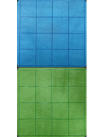 MEGAMAT 1" SQUARE REVERSIBLE BLUE-GREEN 34.5"X48"