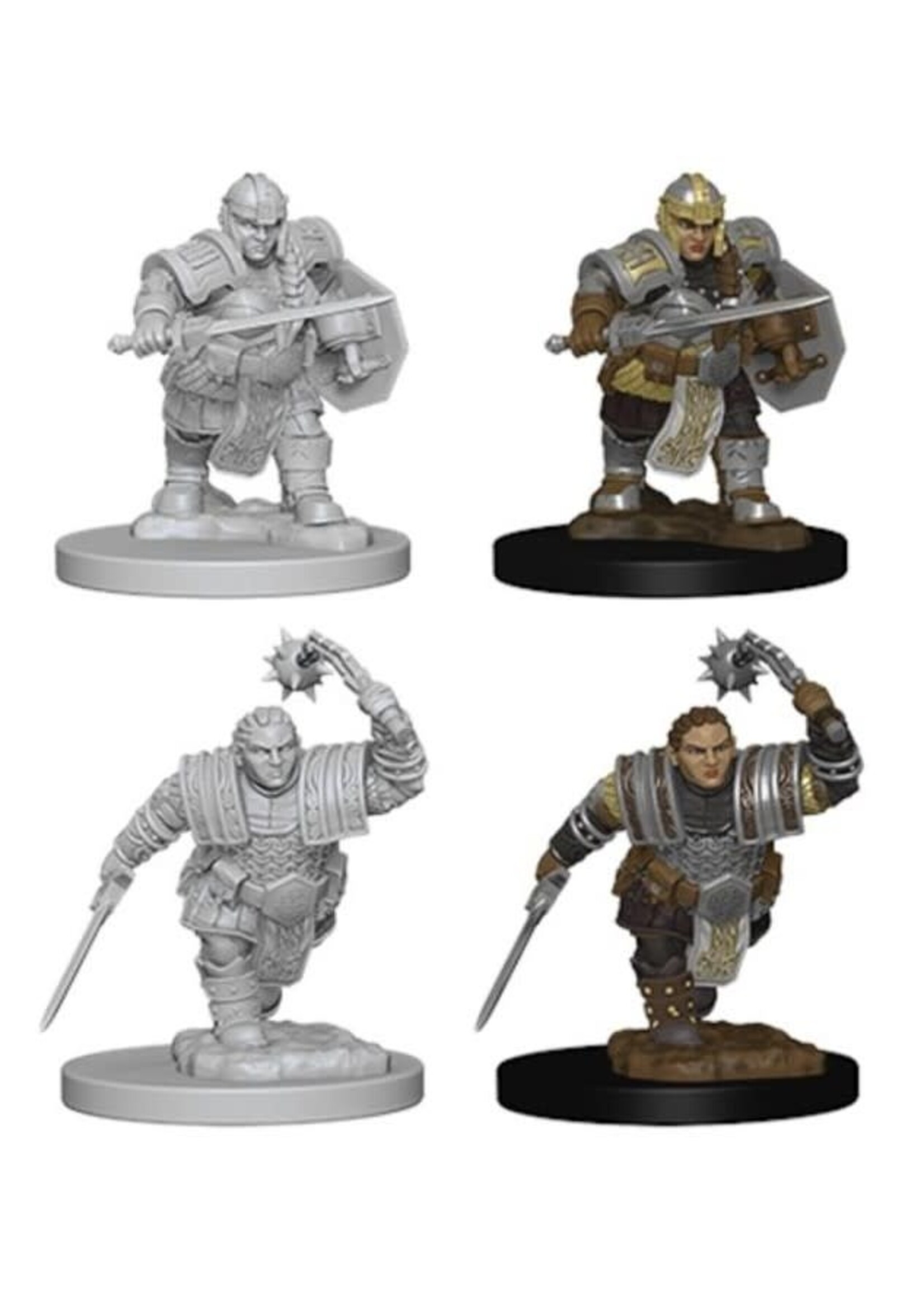 WIZKIDS DND UNPAINTED MINIS WV16 DWARF FIGHTER FEMALE