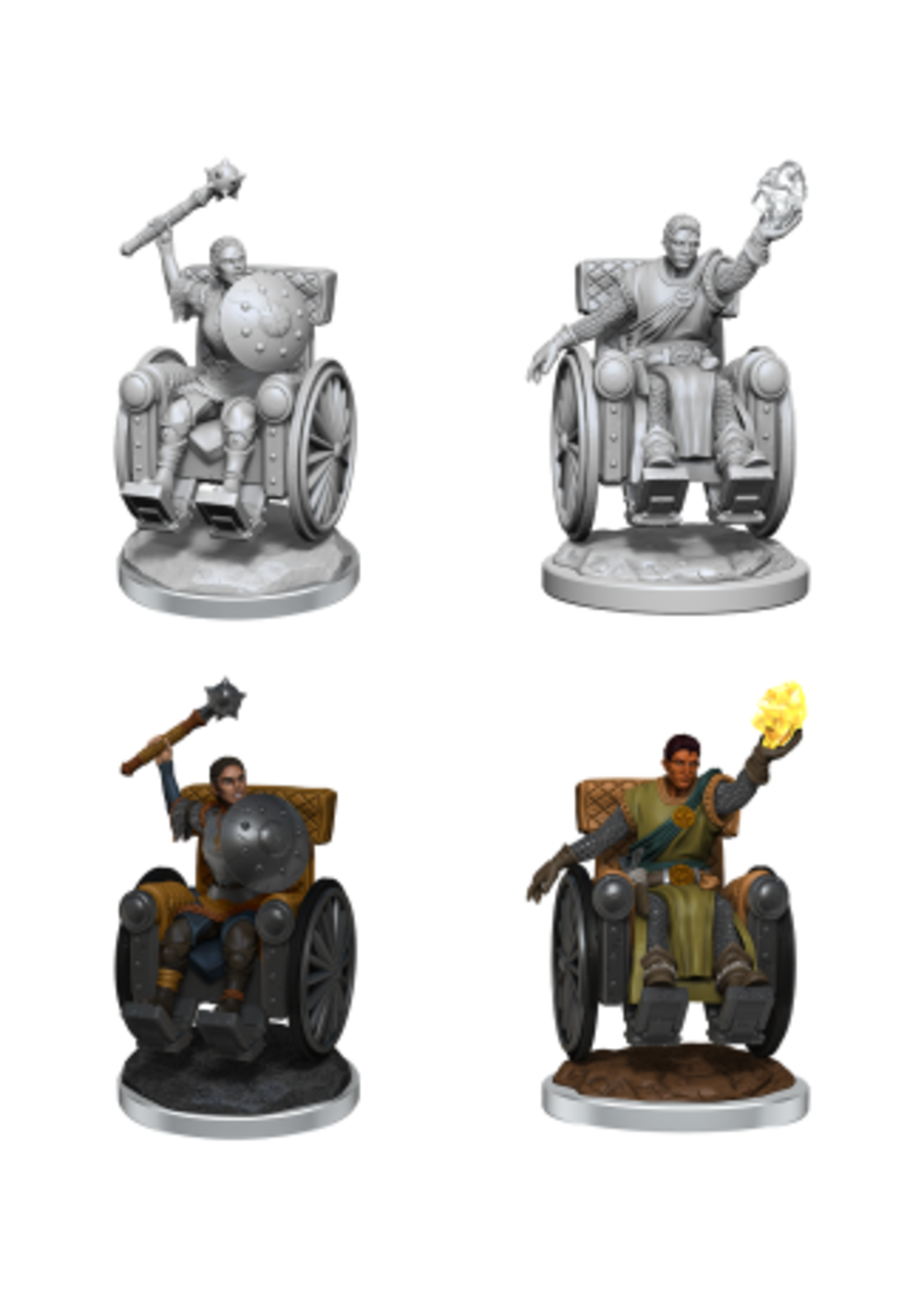 DND UNPAINTED MINIS WV18 HUMAN CLERICS