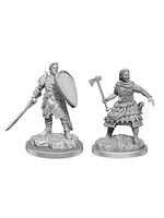 DND UNPAINTED MINIS WV21 HUMAN FIGHTERS