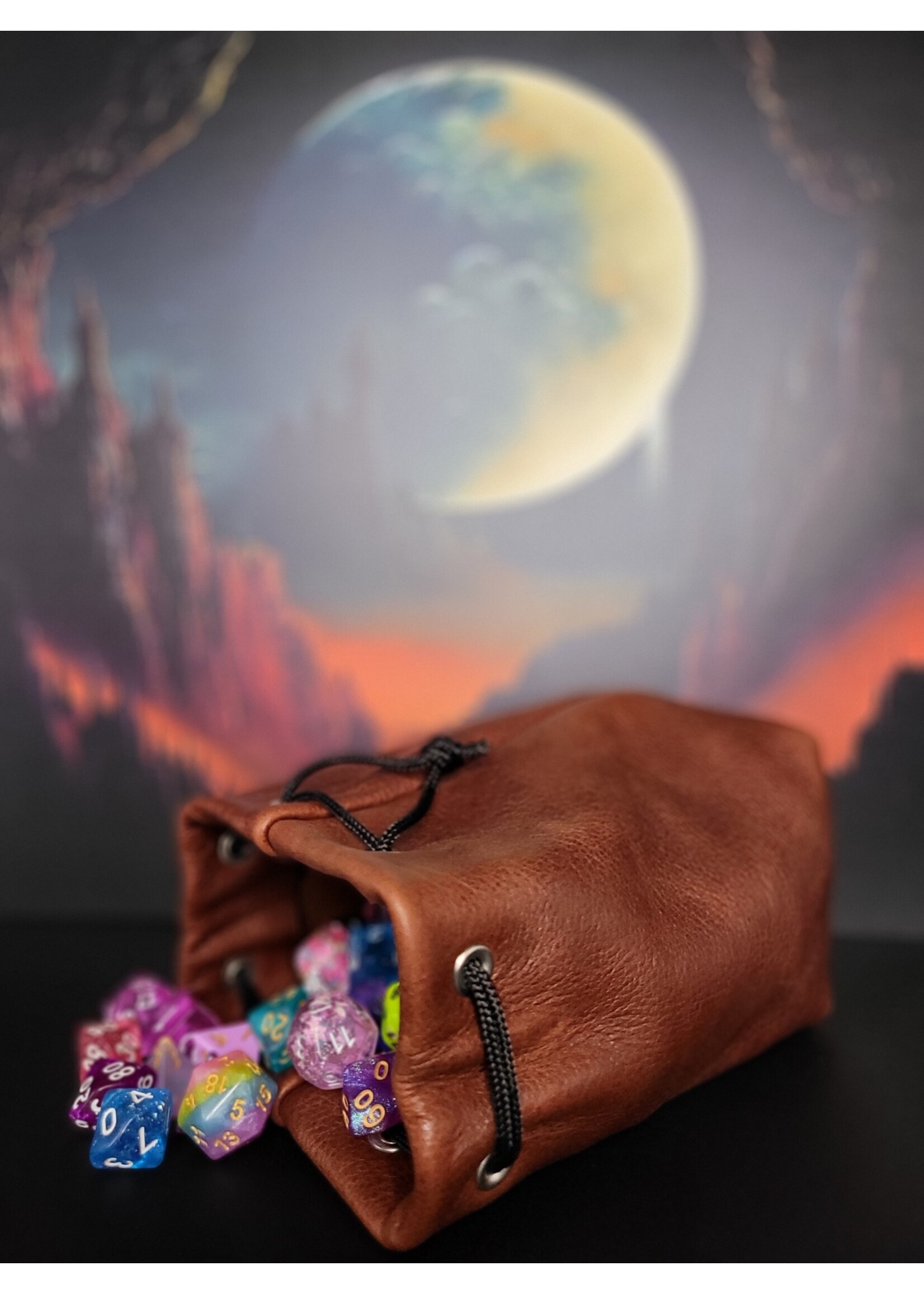DEVIANT DICE BAGS - WHISKEY (LEATHER)