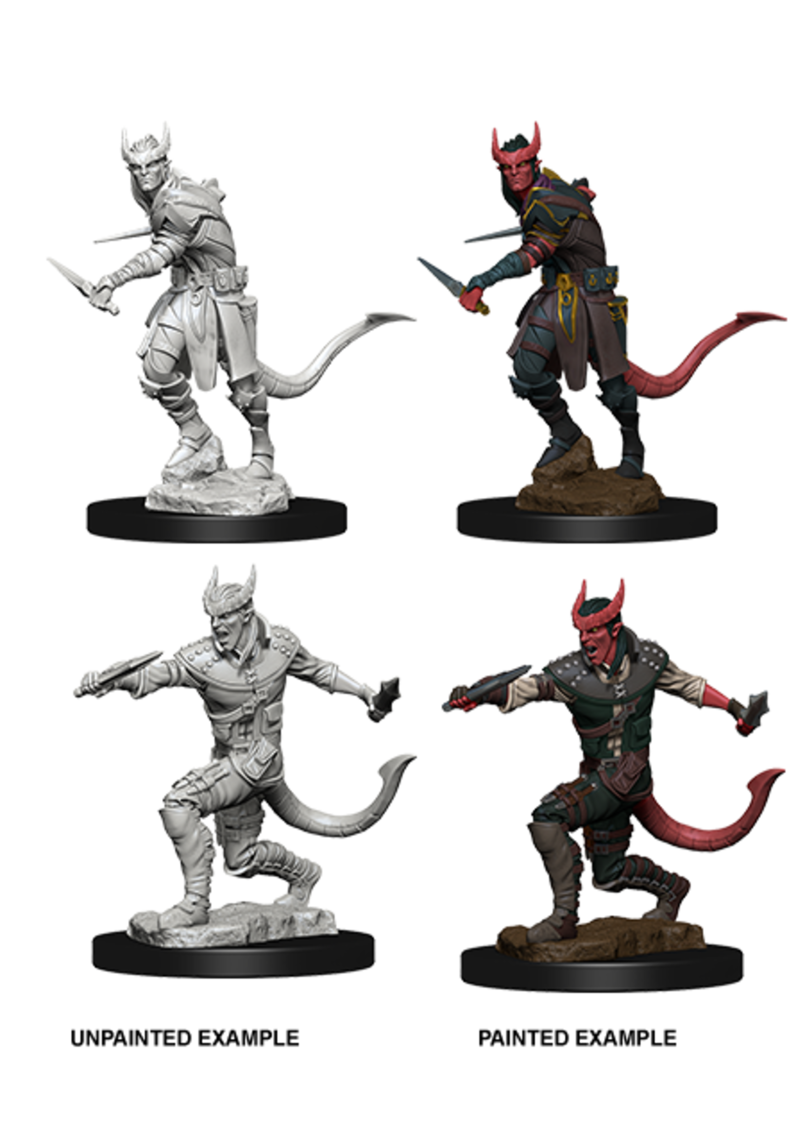 . DND UNPAINTED MINIS WV5 TIEFLING MALE ROGUE