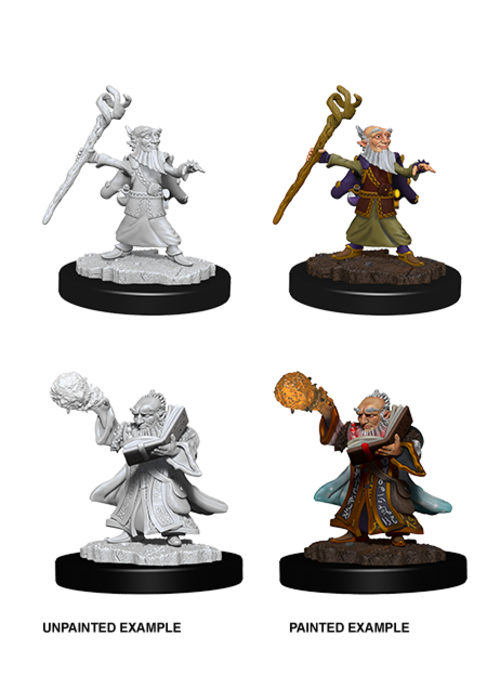 . DND UNPAINTED MINIS WV6 MALE GNOME WIZARD