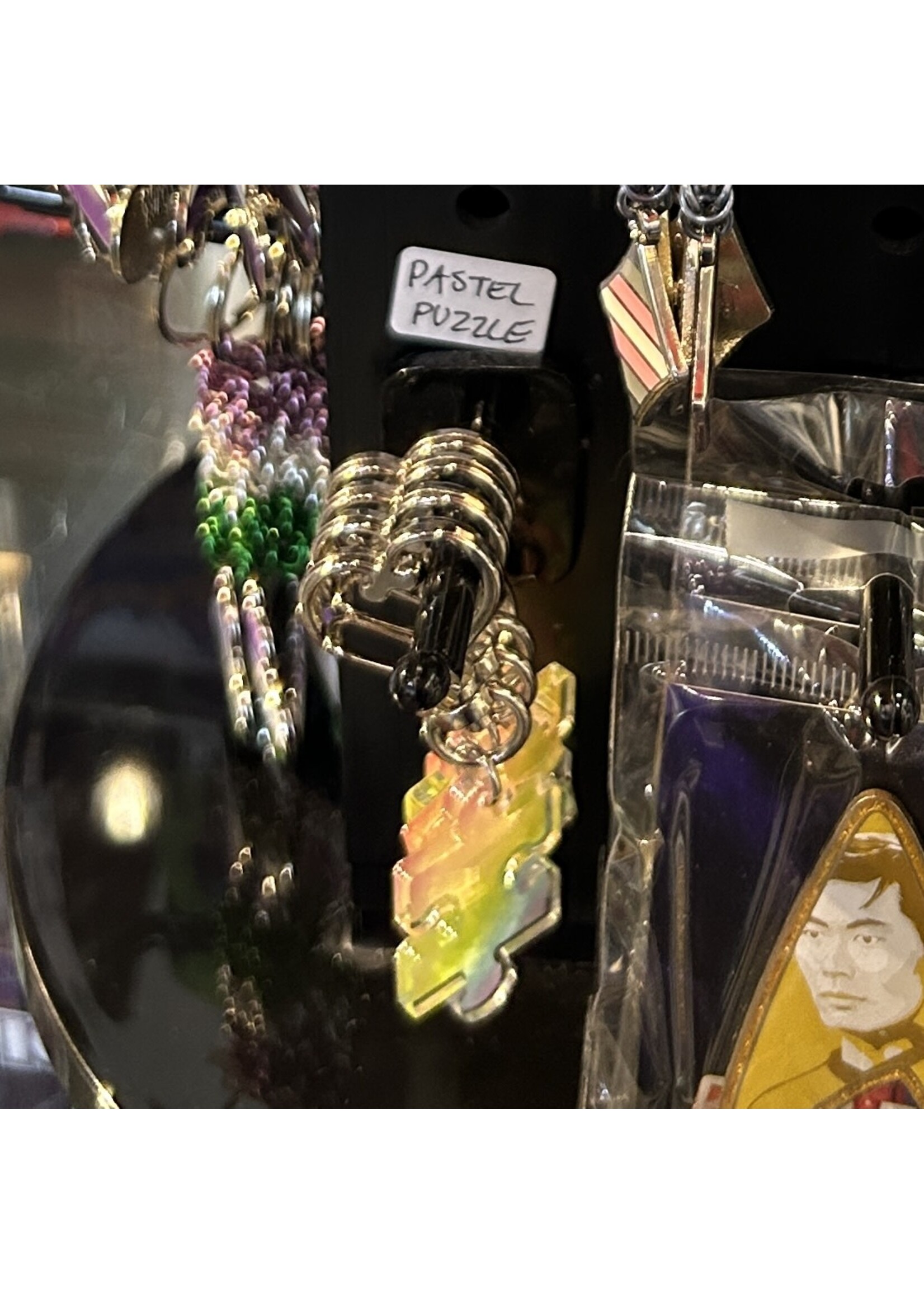 QUEER QUALITY SWAG QQS PRIDE PUZZLE KEYCHAINS