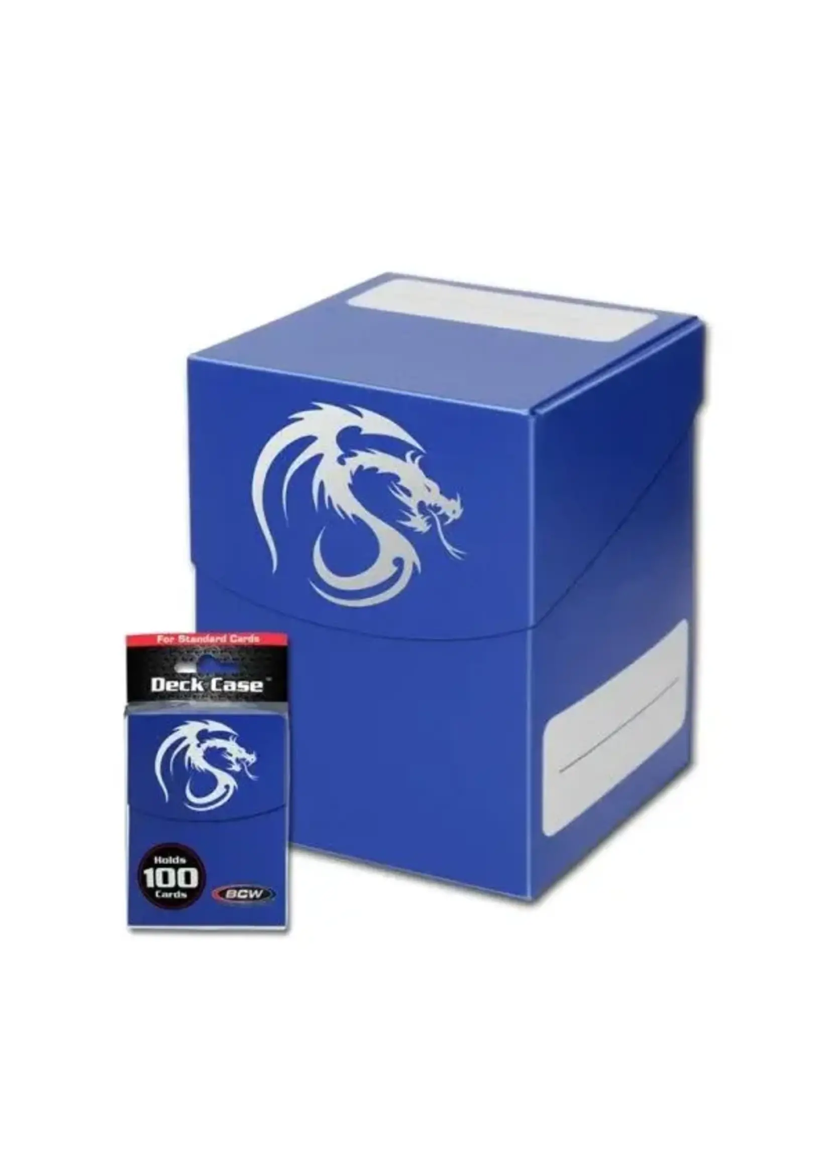 . BCW 100 CARD DECK CASE BLUE