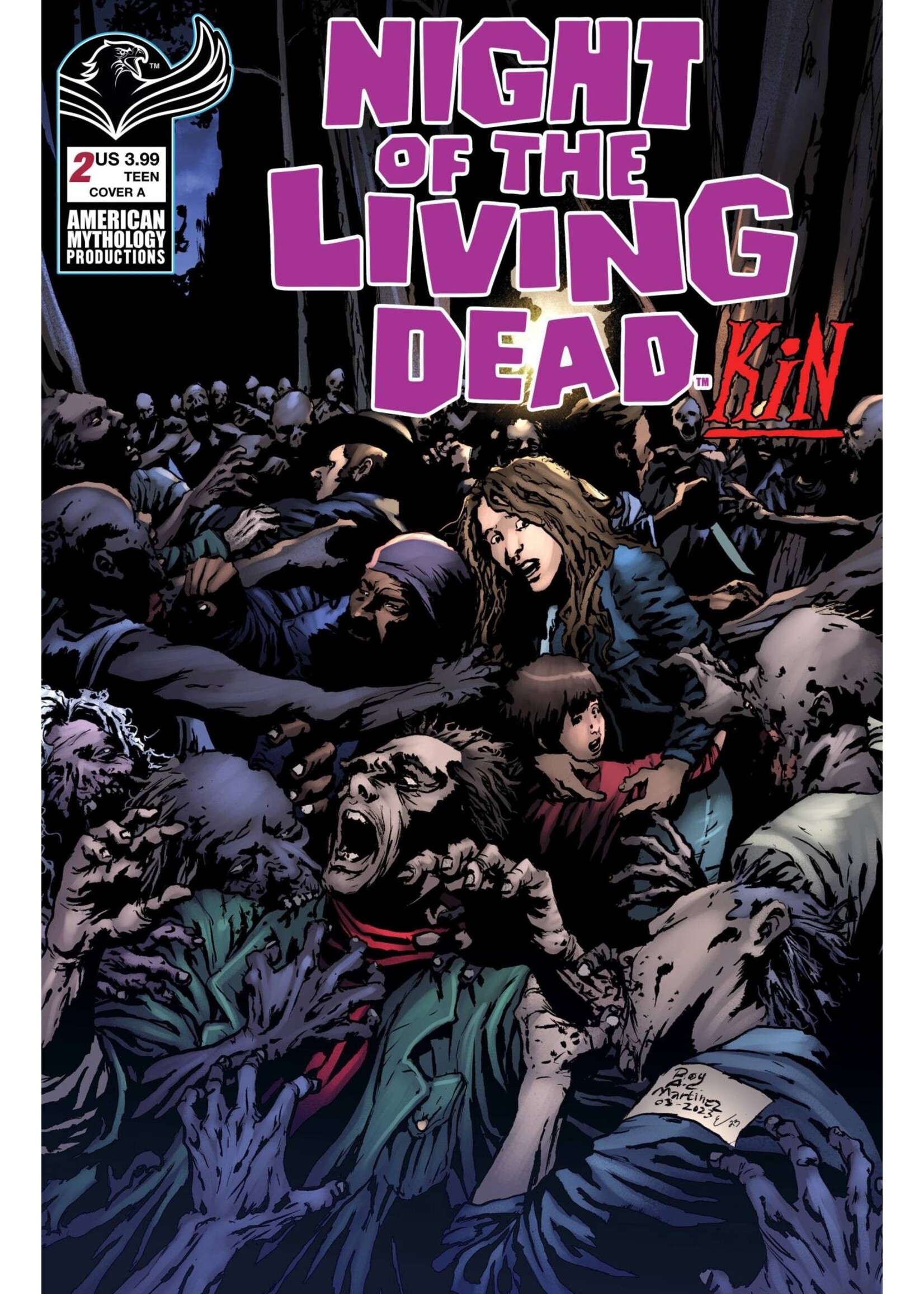 AMERICAN MYTHOLOGY PRODUCTIONS NIGHT OF THE LIVING DEAD KIN #2 CVR A MARTINEZ