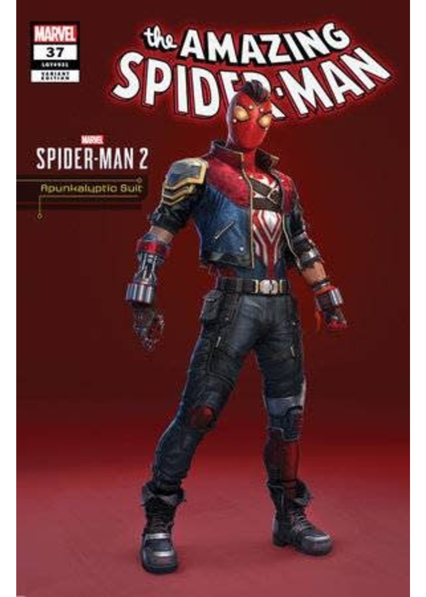 MARVEL COMICS AMAZING SPIDER-MAN (2022) #37 APUNKALYPTIC SUIT SPIDER-MAN 2 VAR