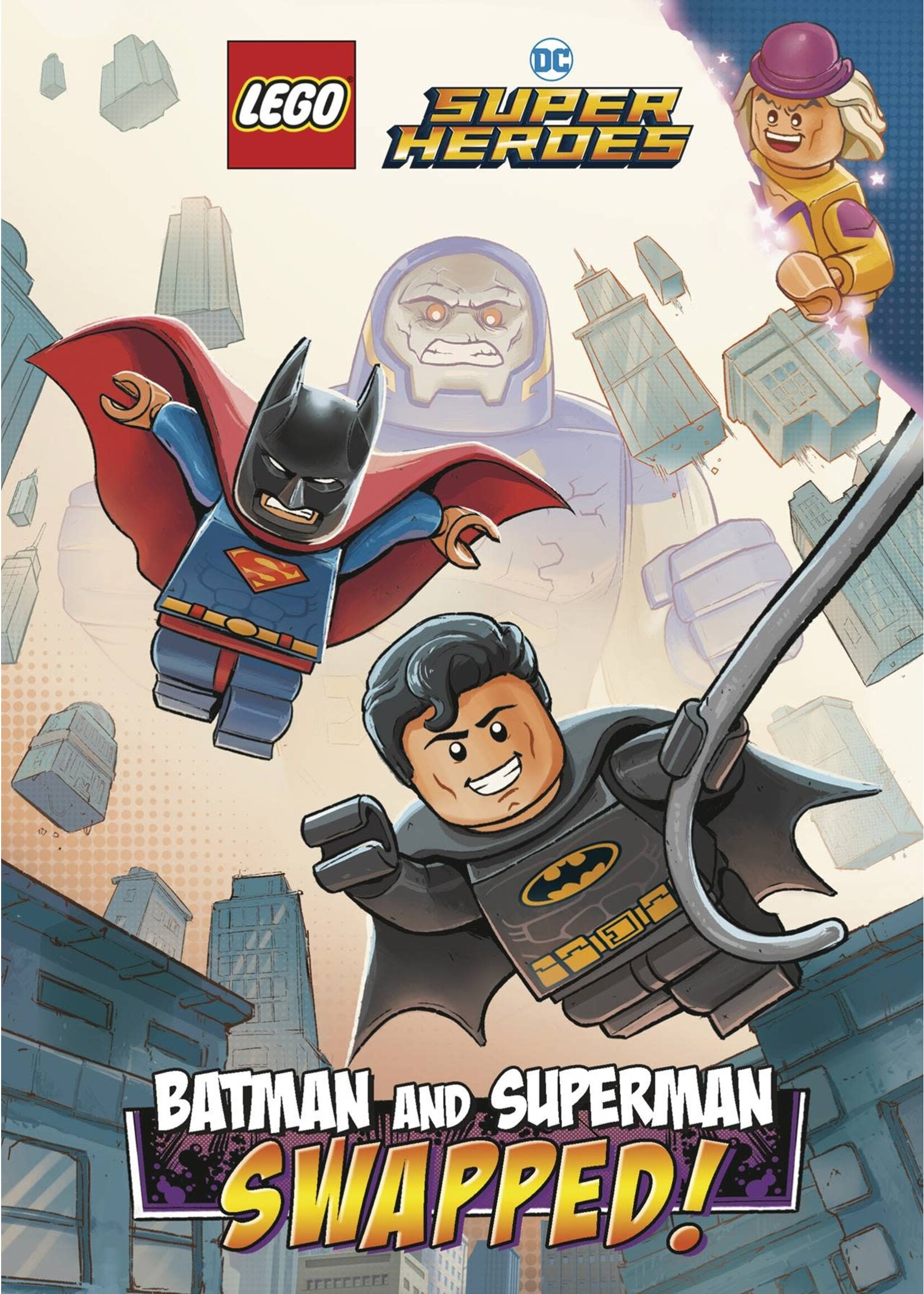 RANDOM HOUSE BOOKS YOUNG READE BATMAN & SUPERMAN SWAPPED LEGO DC HC