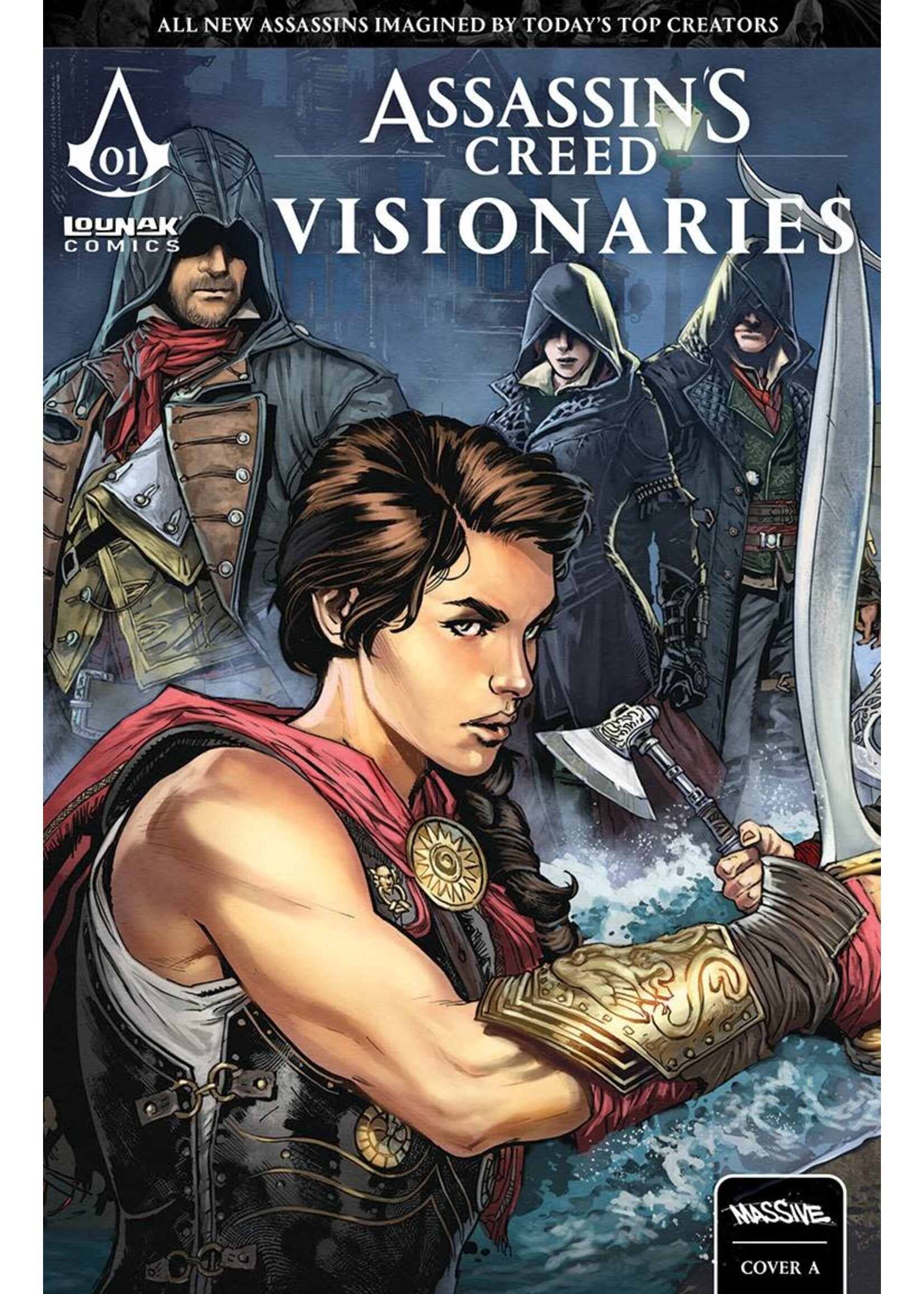 MASSIVE ASSASSINS CREED VISIONARIES #1 (OF 4) CVR A CONNECTING (MR)