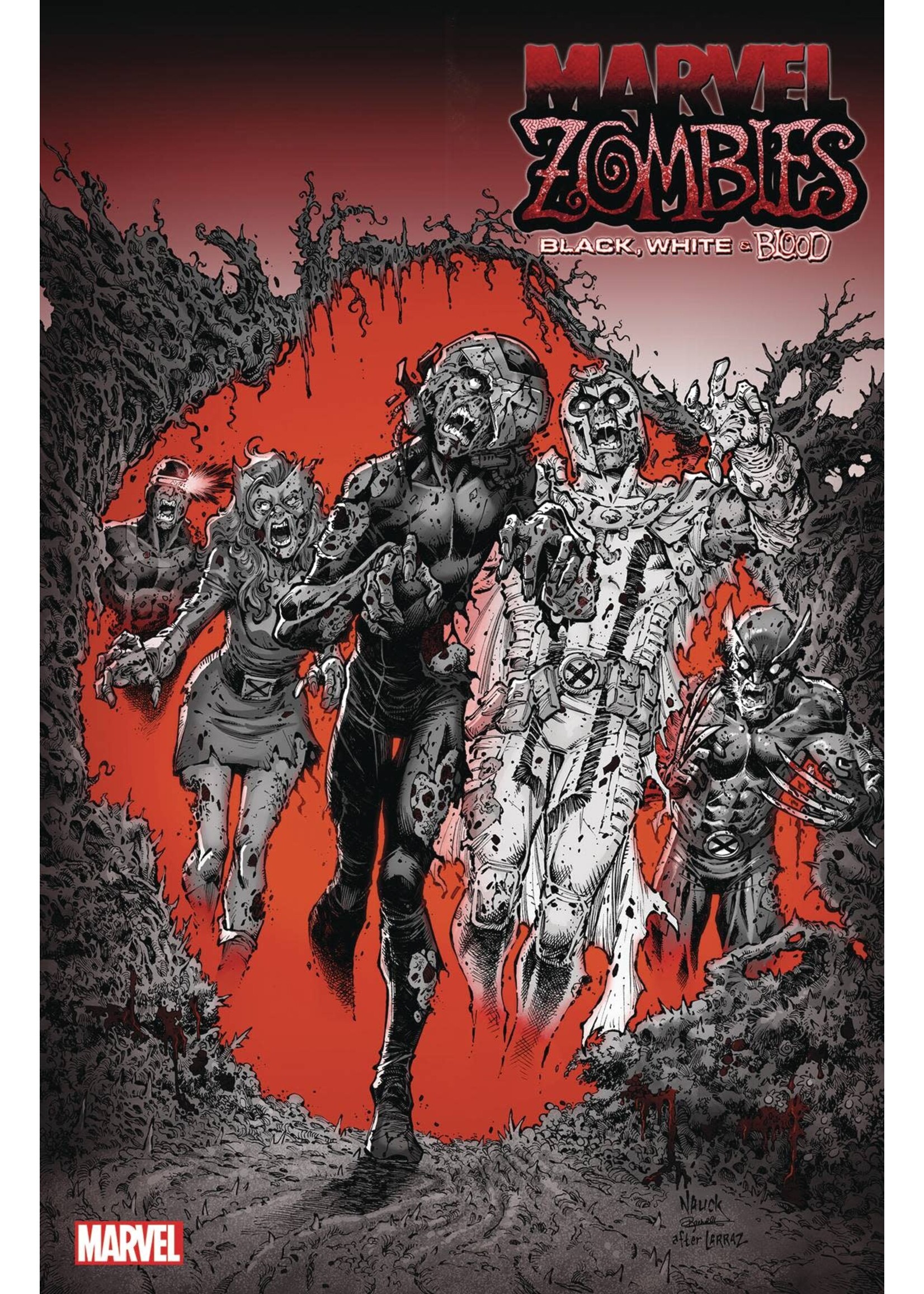 . MARVEL ZOMBIES BLACK WHITE BLOOD #3 10 COPY INCV HOMAGE VAR